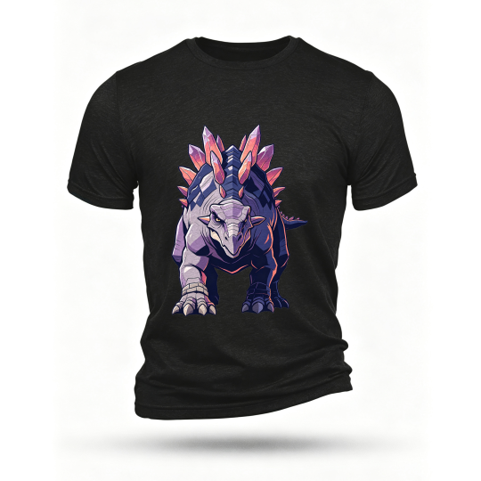 Black T-shirt, front print