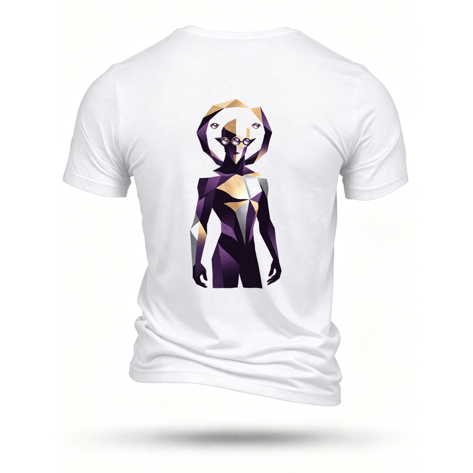White T-shirt, back print