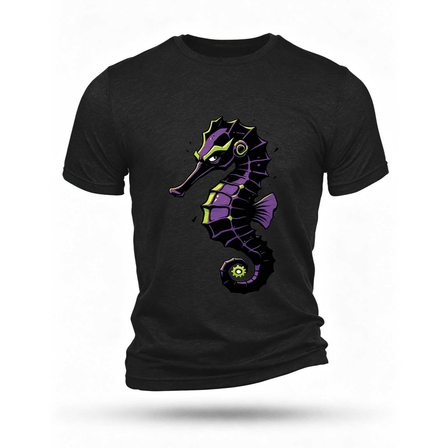 Black T-shirt, front print