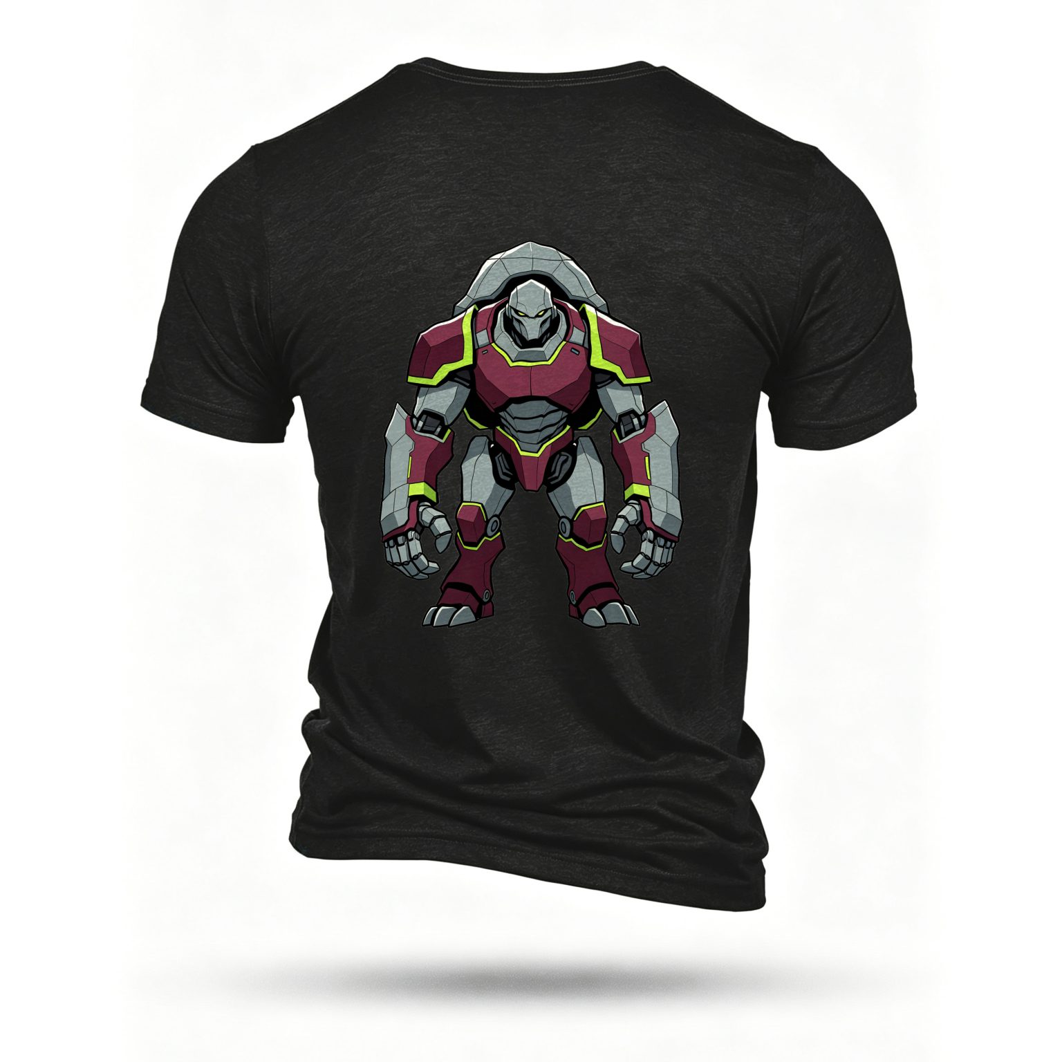 Black T-shirt, back print
