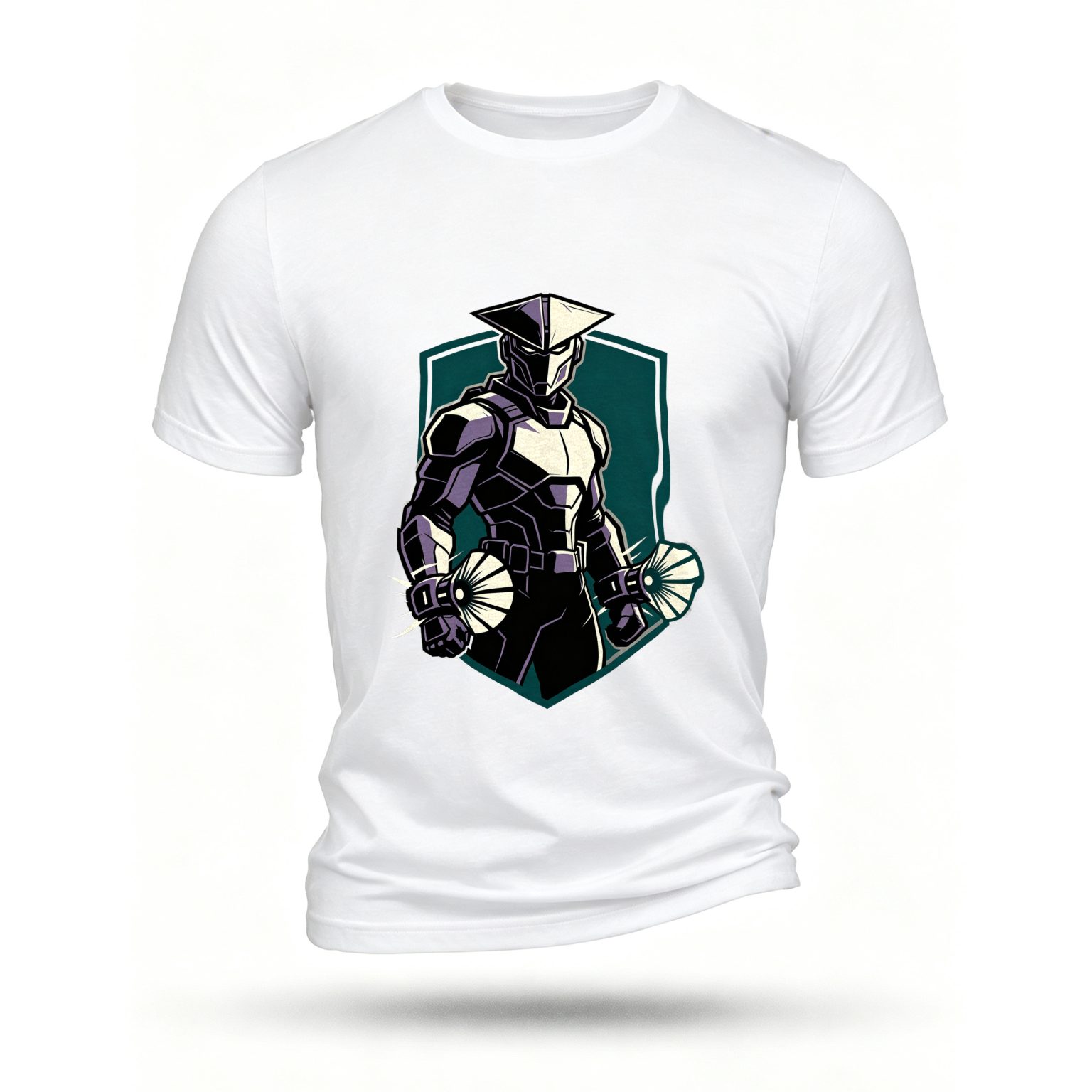 White T-shirt, front print