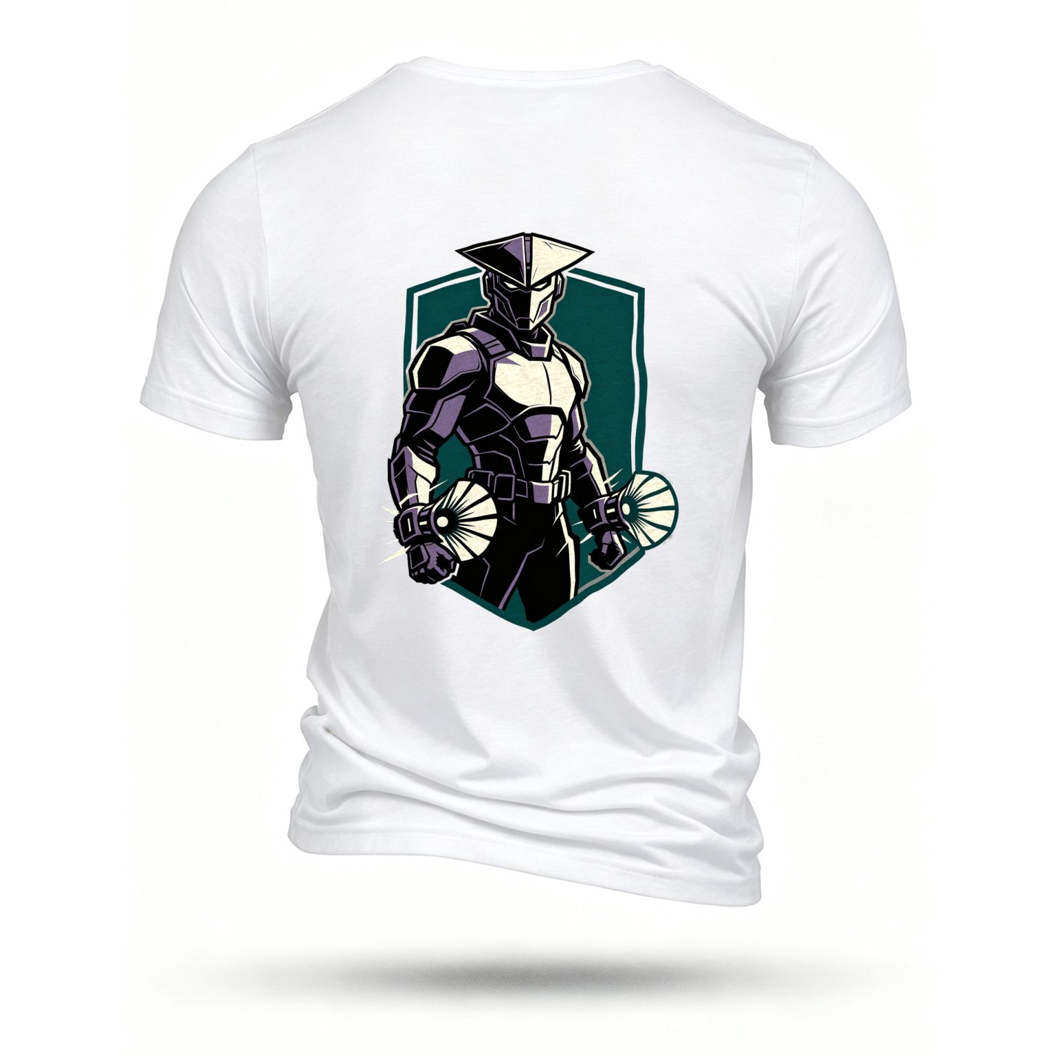 White T-shirt, back print
