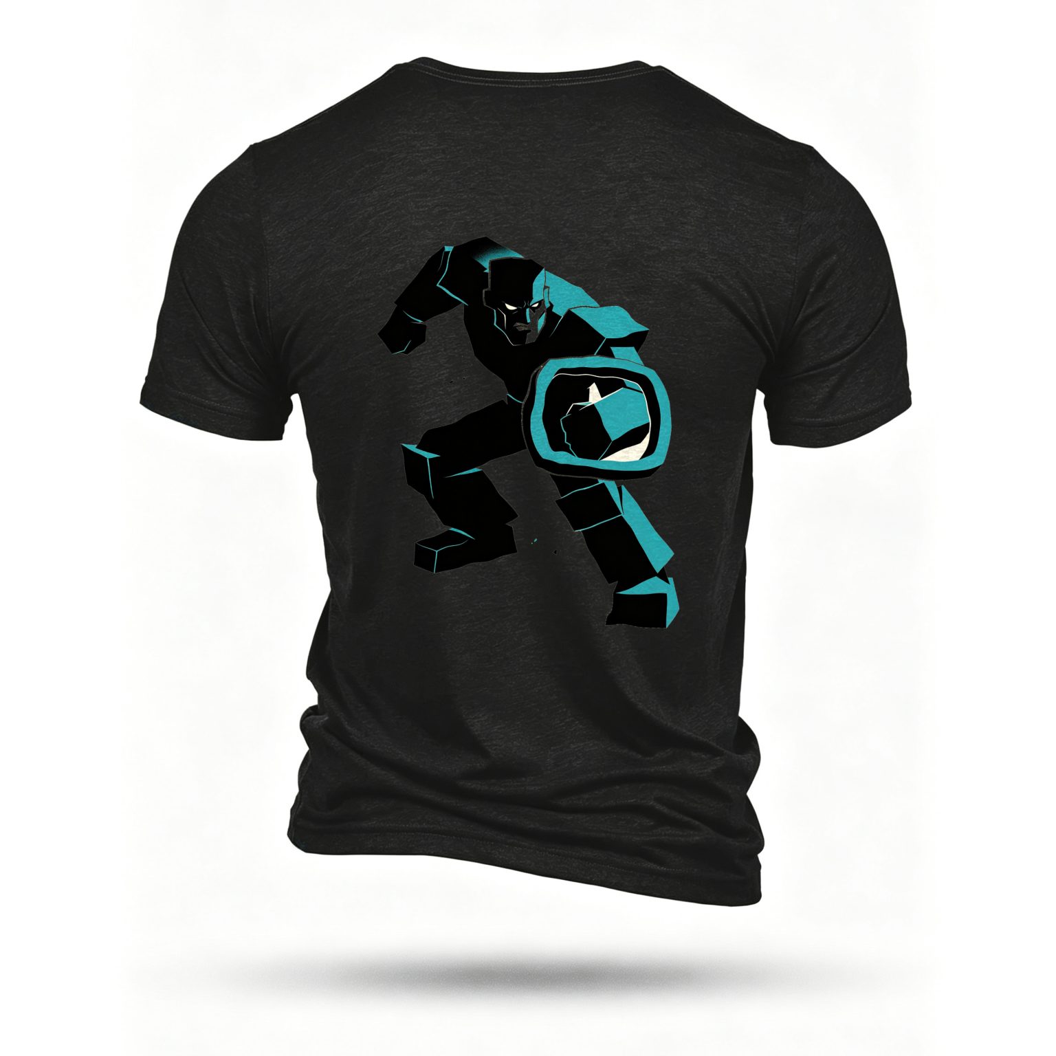 Black T-shirt, back print