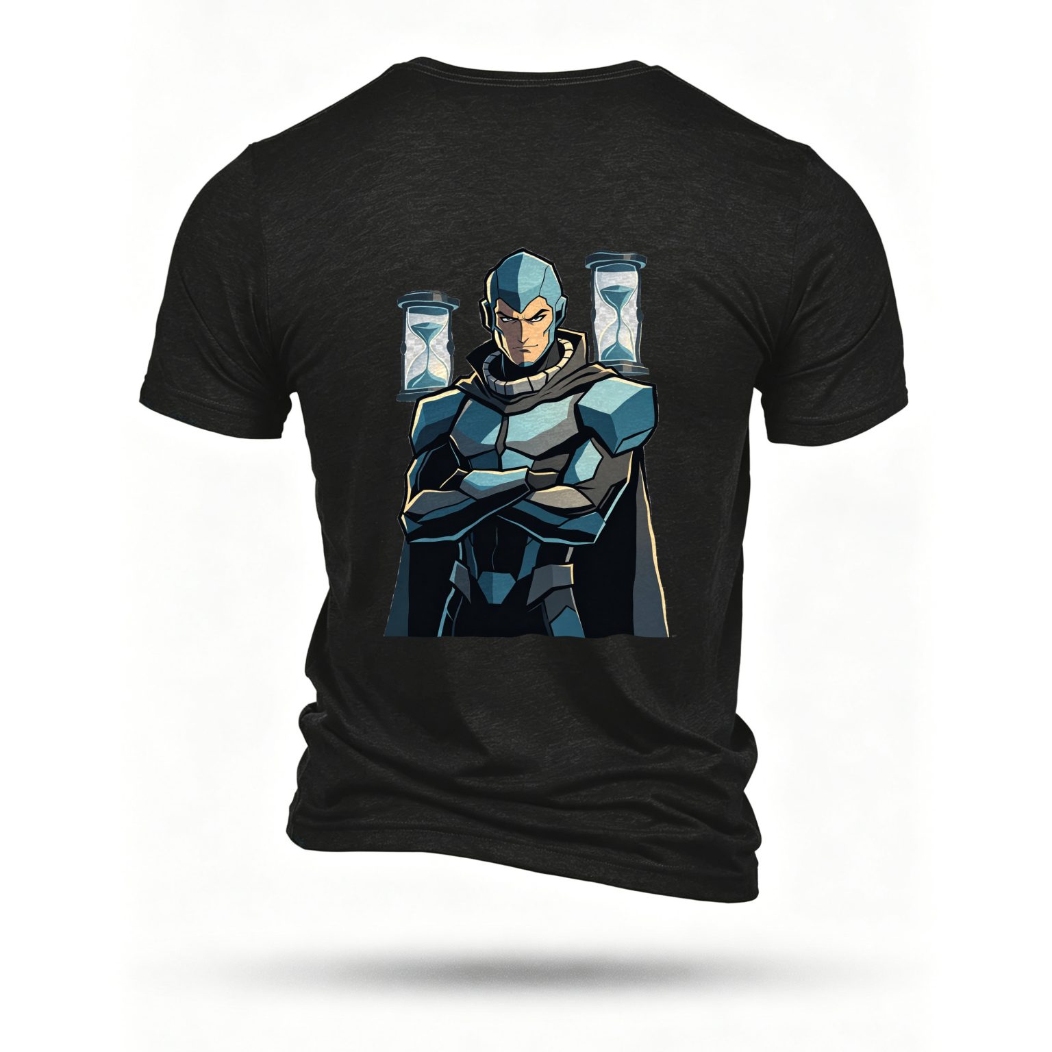 Black T-shirt, back print