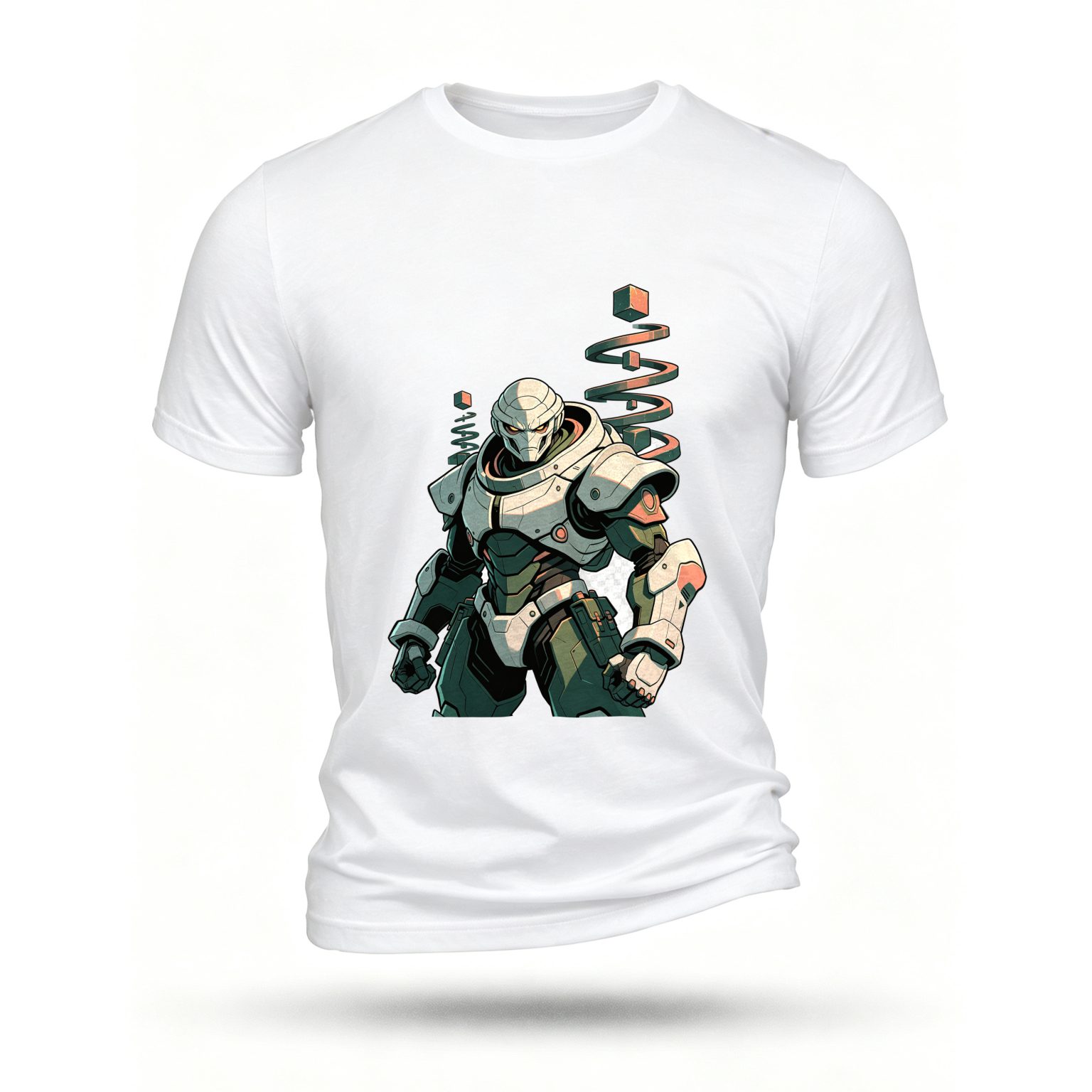 White T-shirt, front print