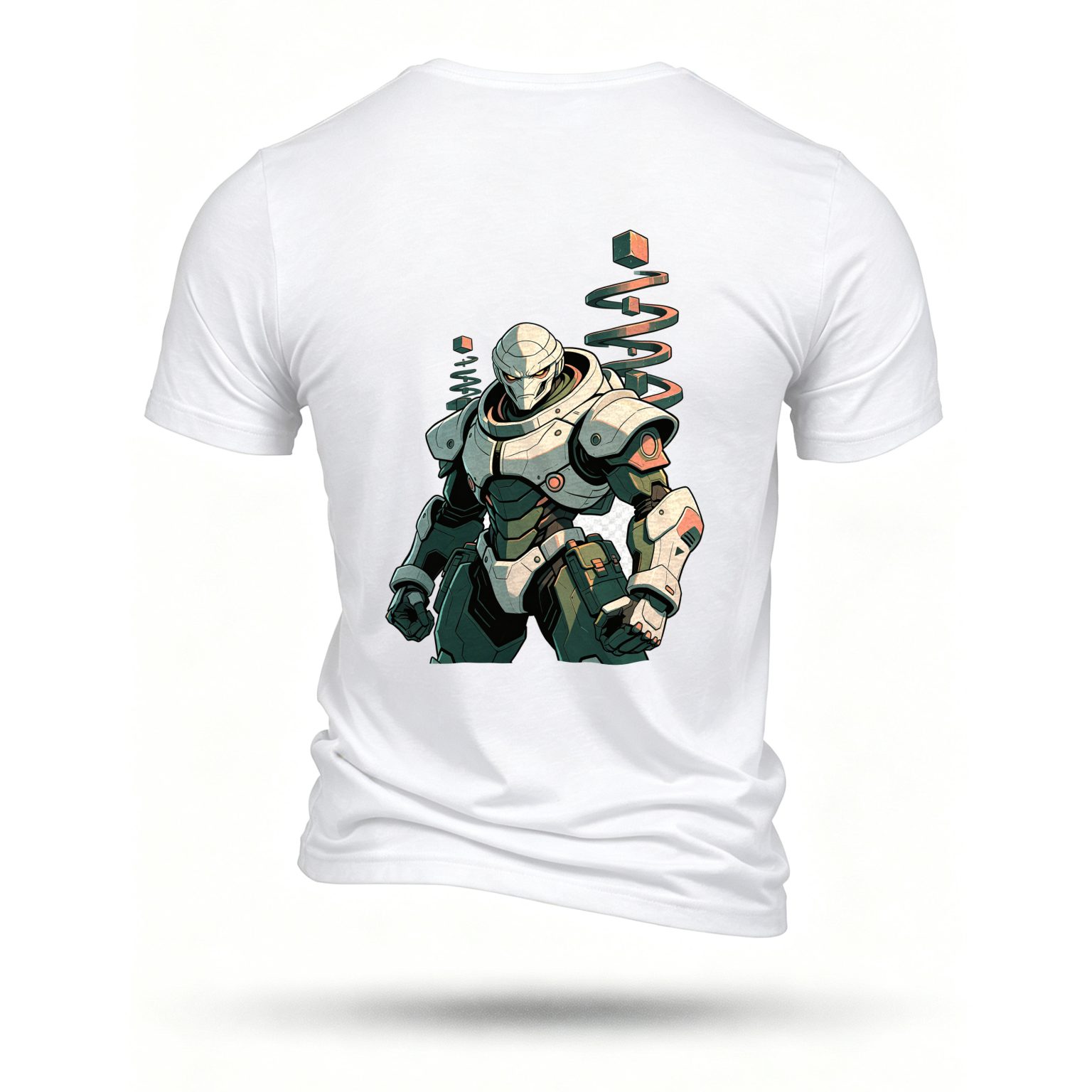 White T-shirt, back print