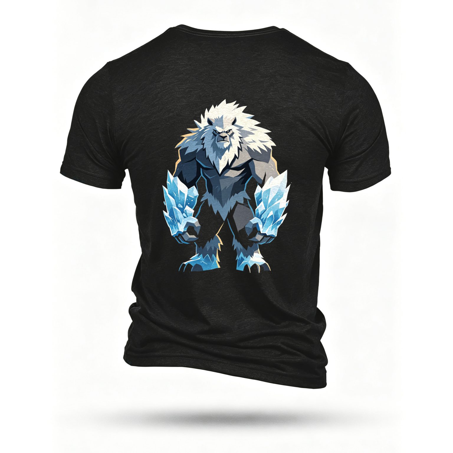 Black T-shirt, back print