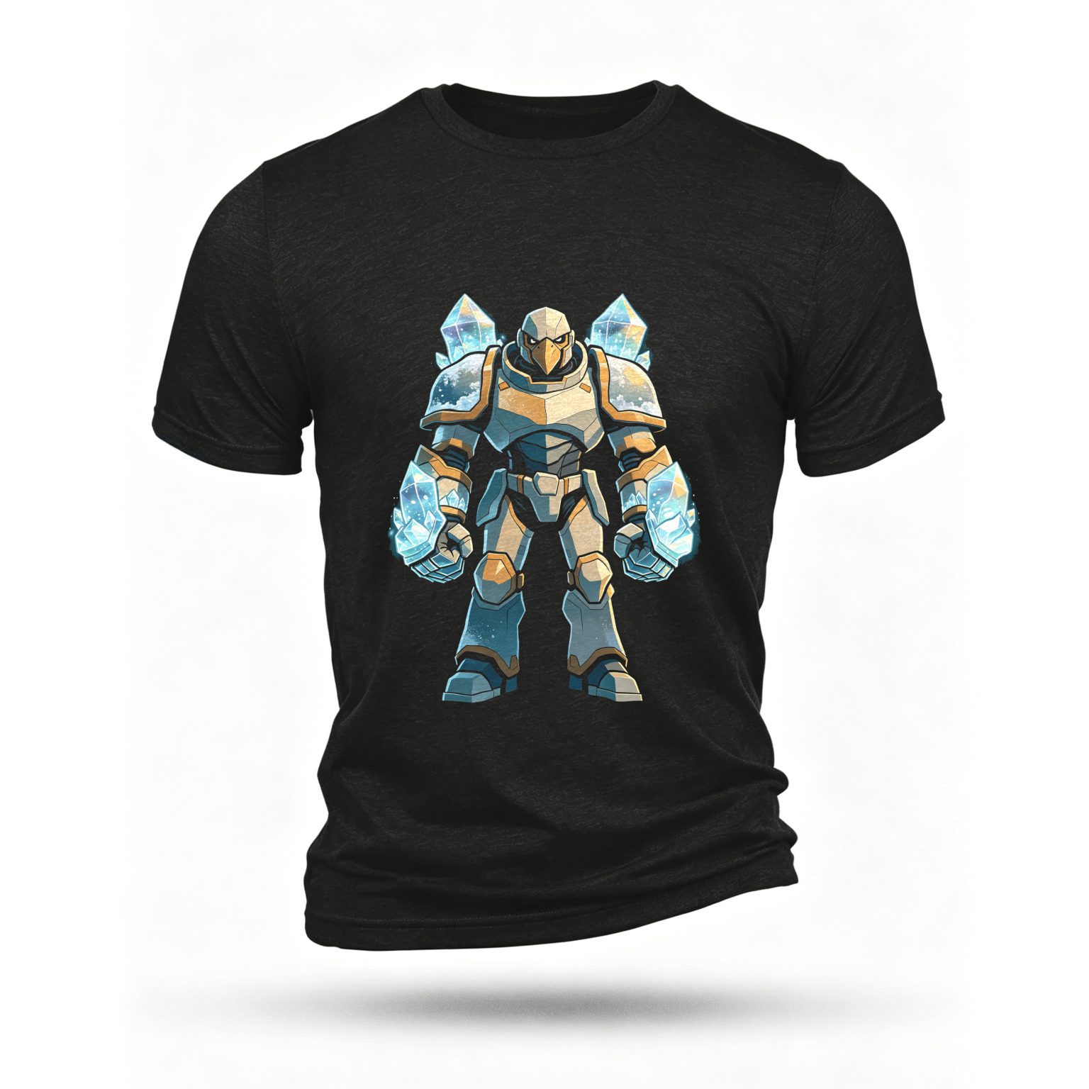 Black T-shirt, front print