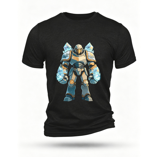 Black T-shirt, front print