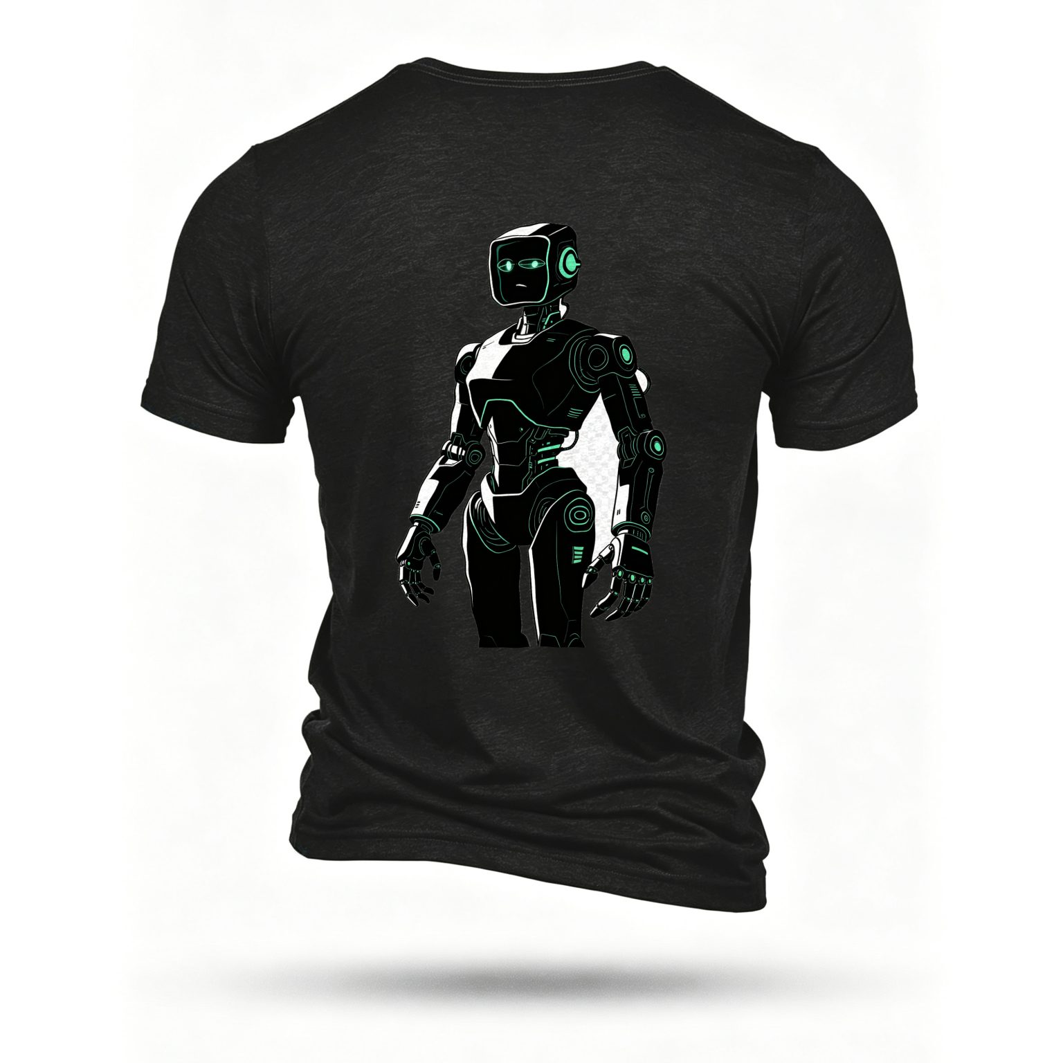 Black T-shirt, back print
