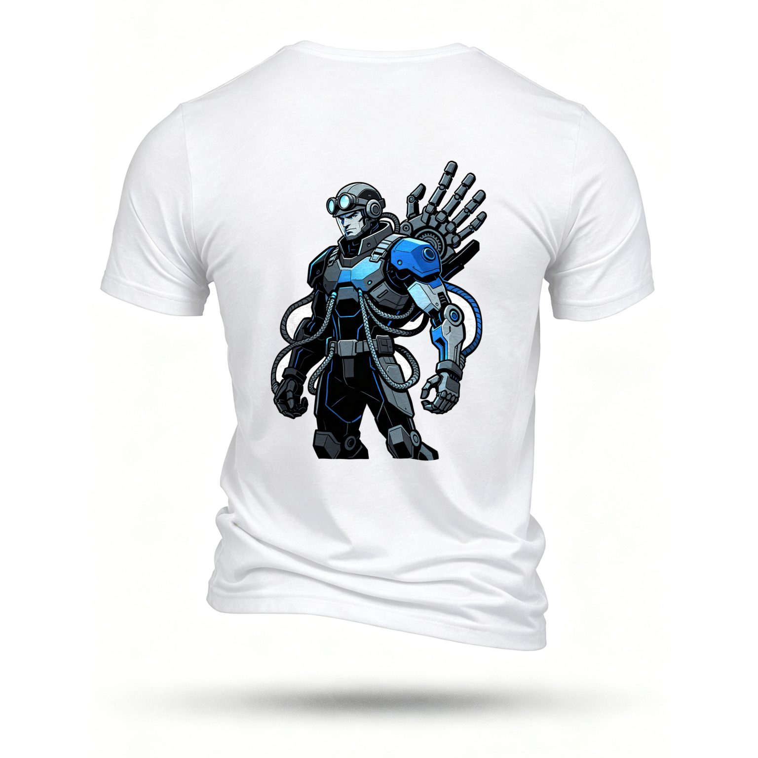 White T-shirt, back print