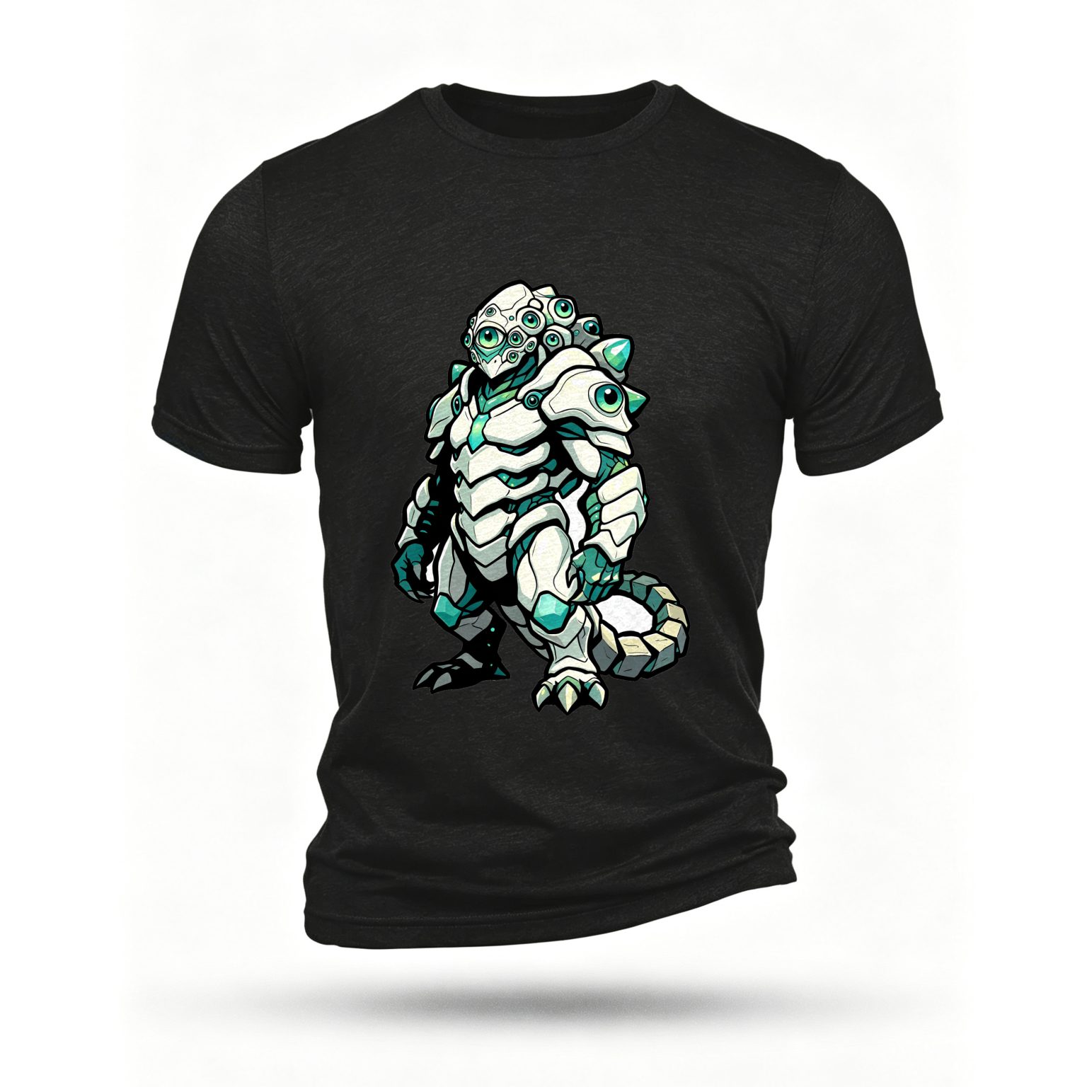Black T-shirt, front print