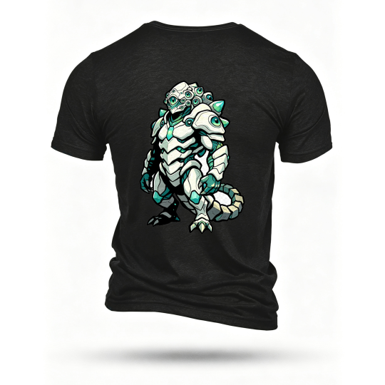 Black T-shirt, back print