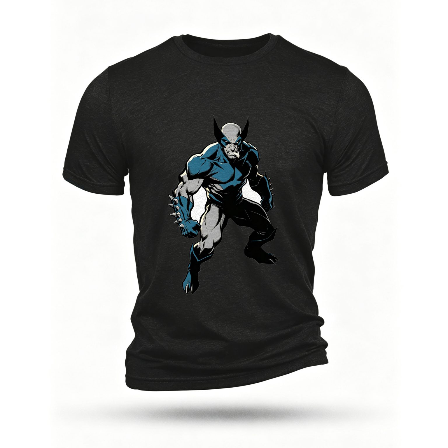 Black T-shirt, front print