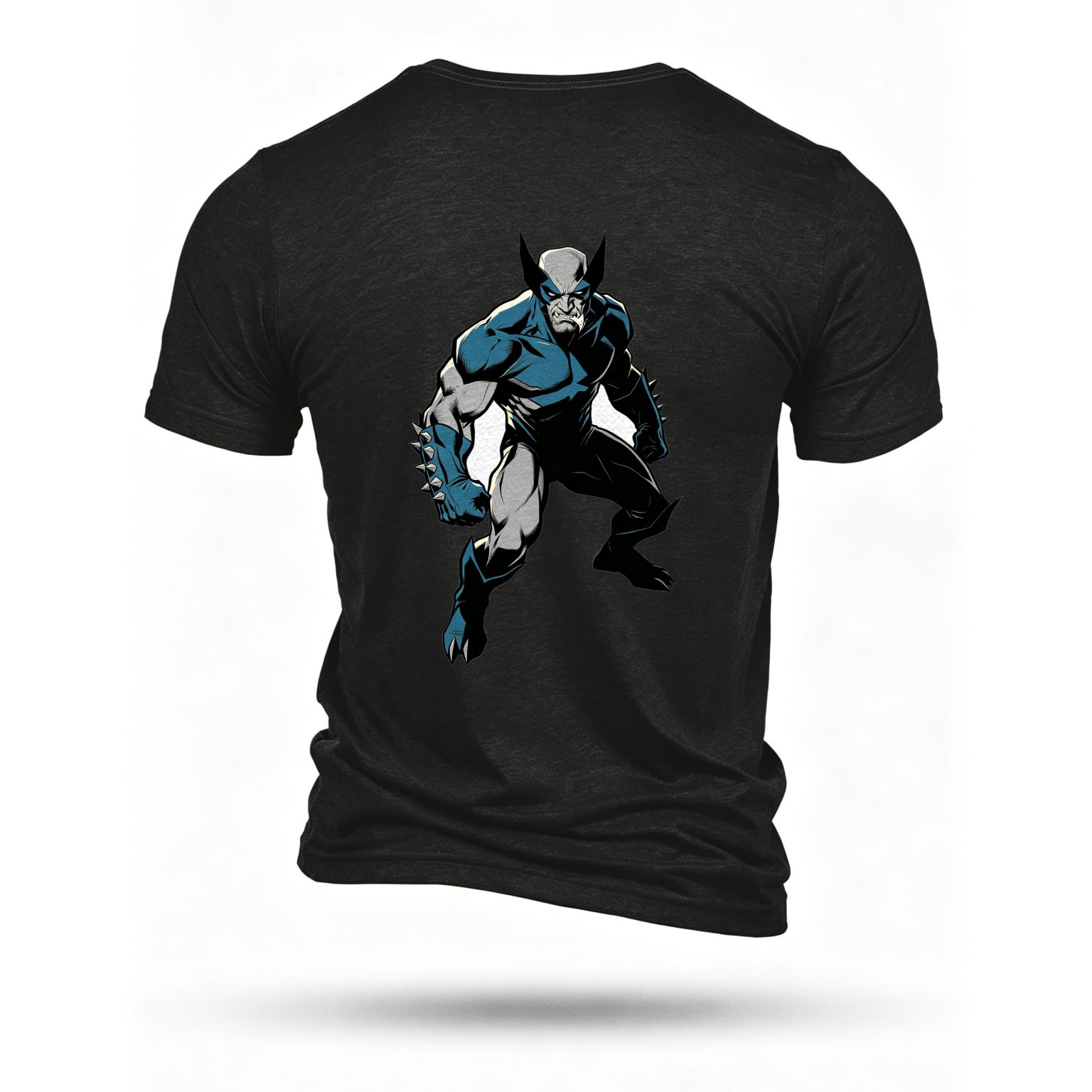 Black T-shirt, back print