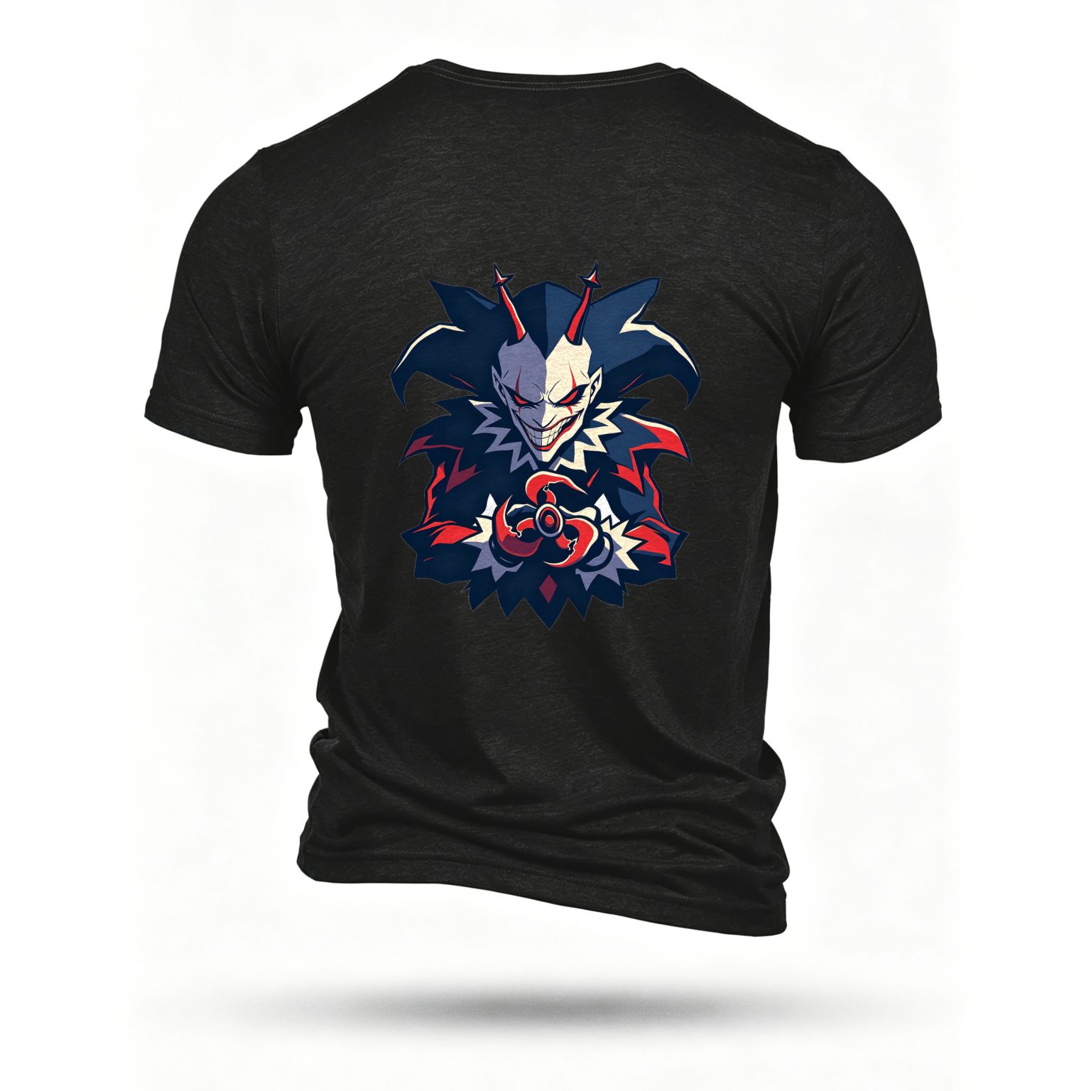 Black T-shirt, back print