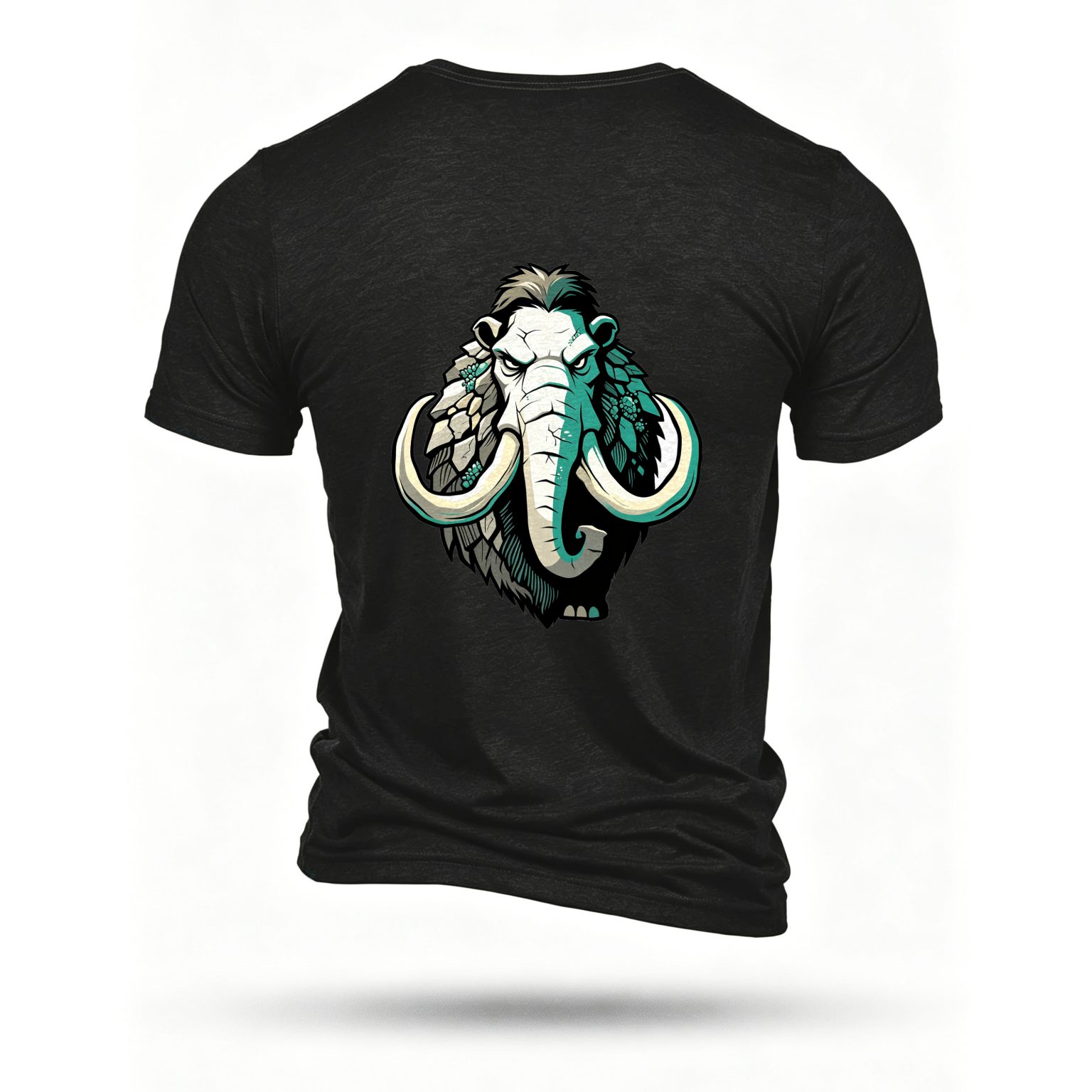 Black T-shirt, back print