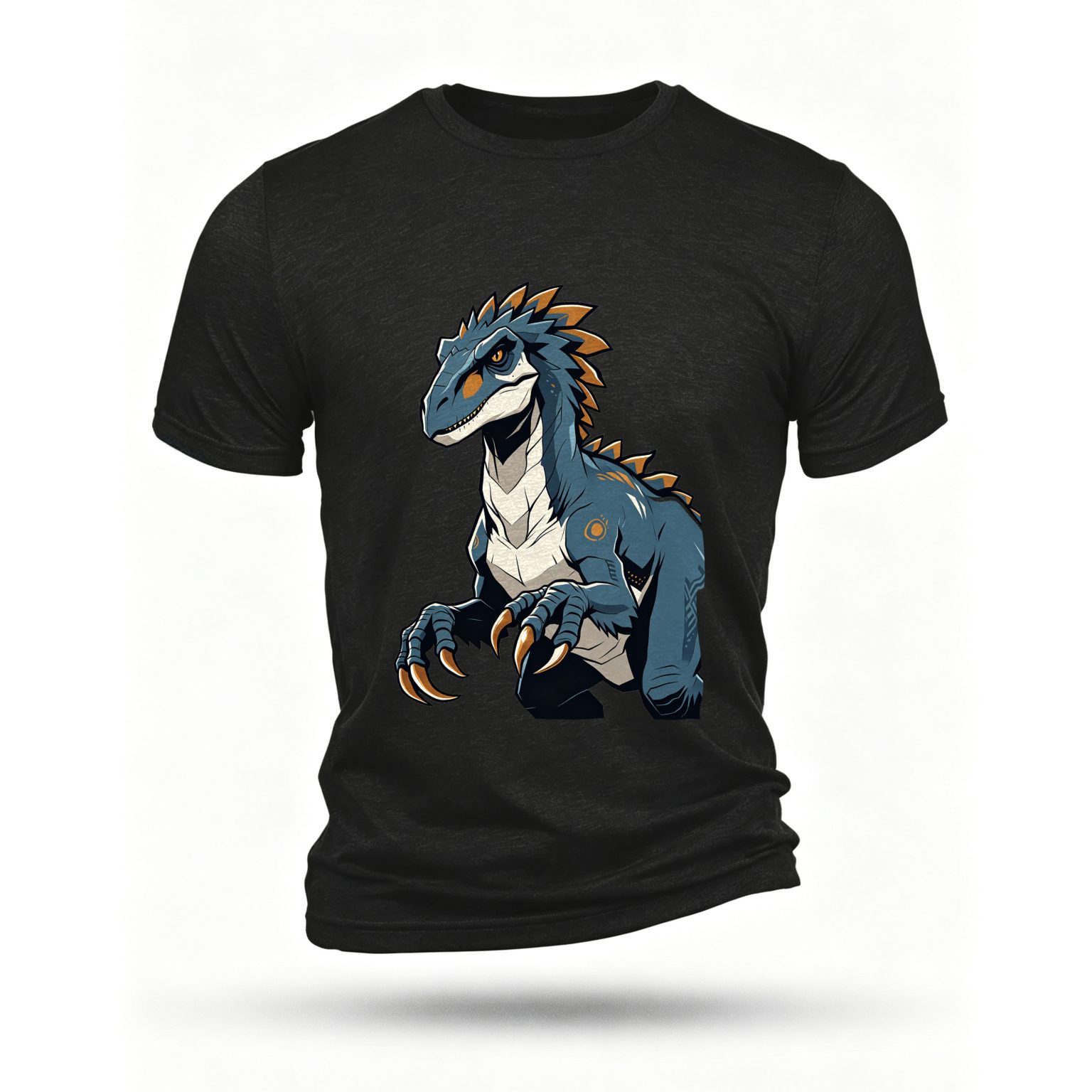 Black T-shirt, front print