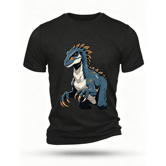 Black T-shirt, front print