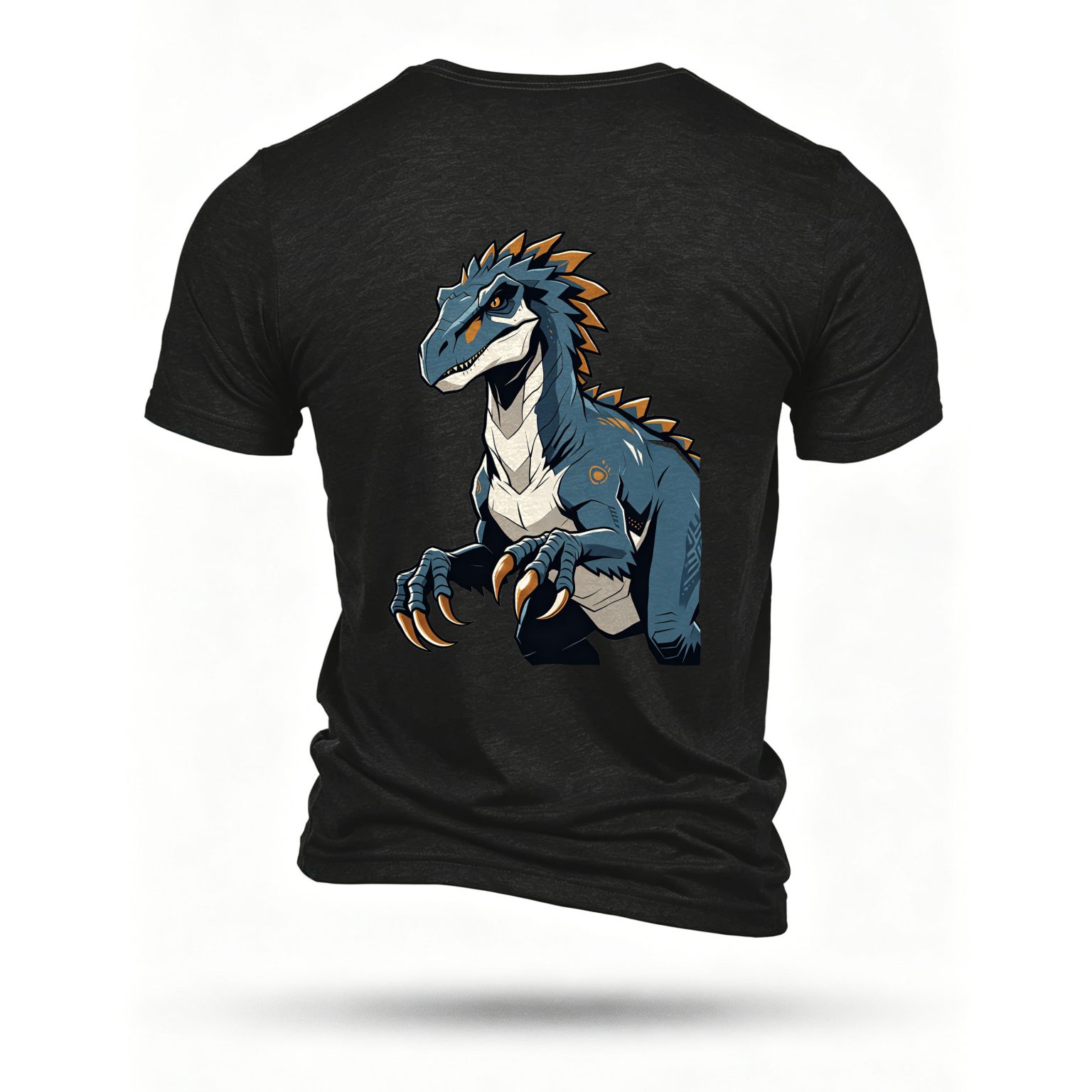 Black T-shirt, back print