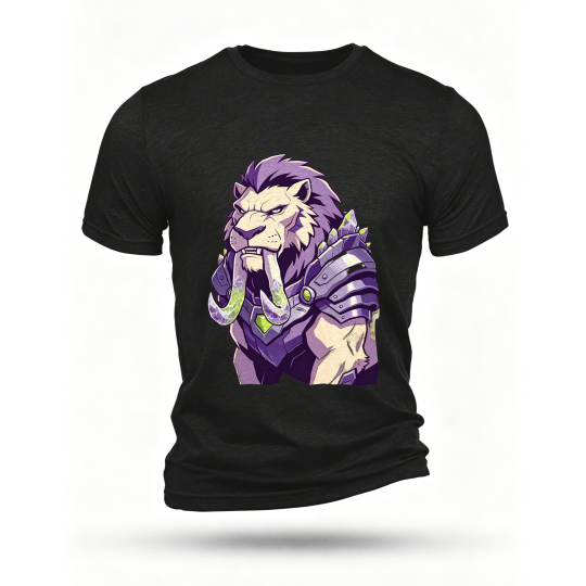 Black T-shirt, front print