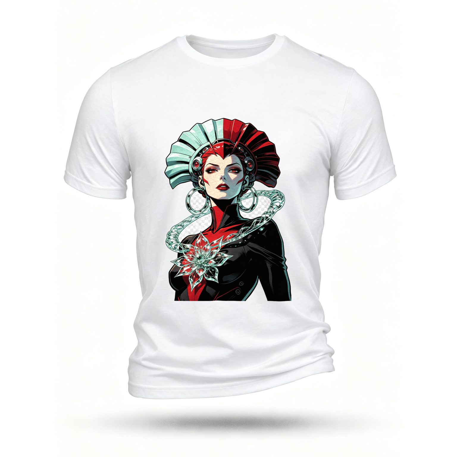 White T-shirt, front print