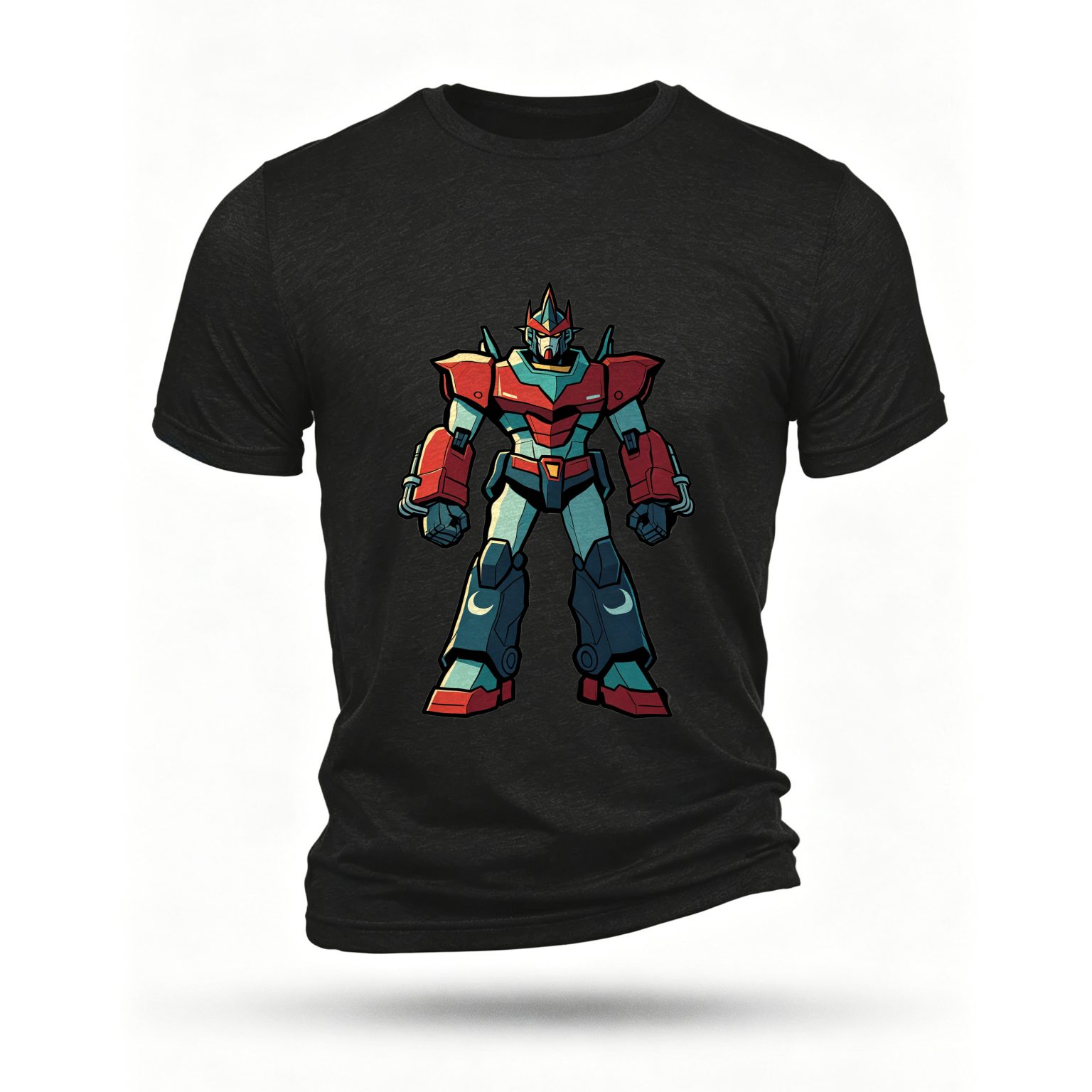 Black T-shirt, front print
