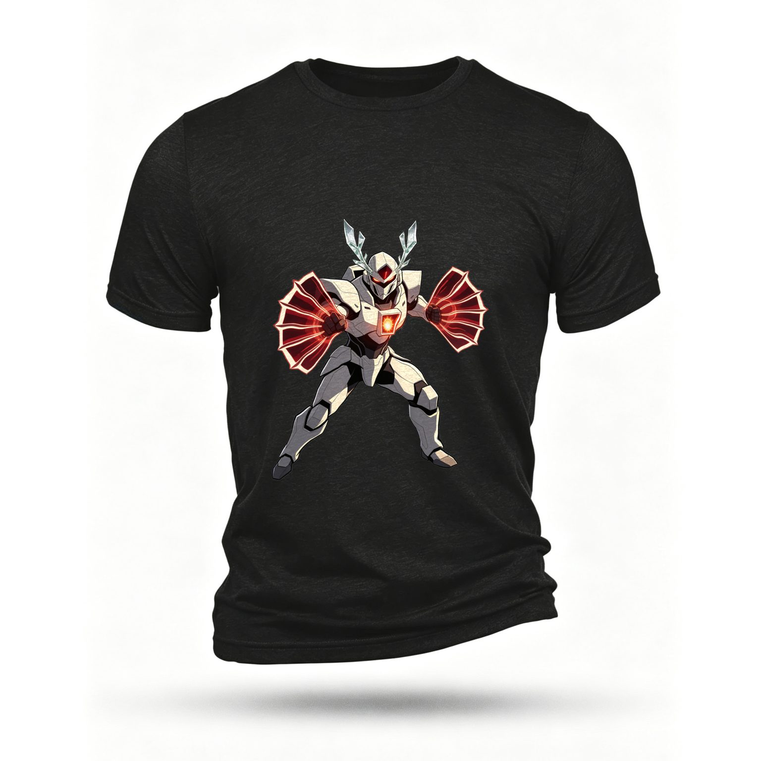 Black T-shirt, front print