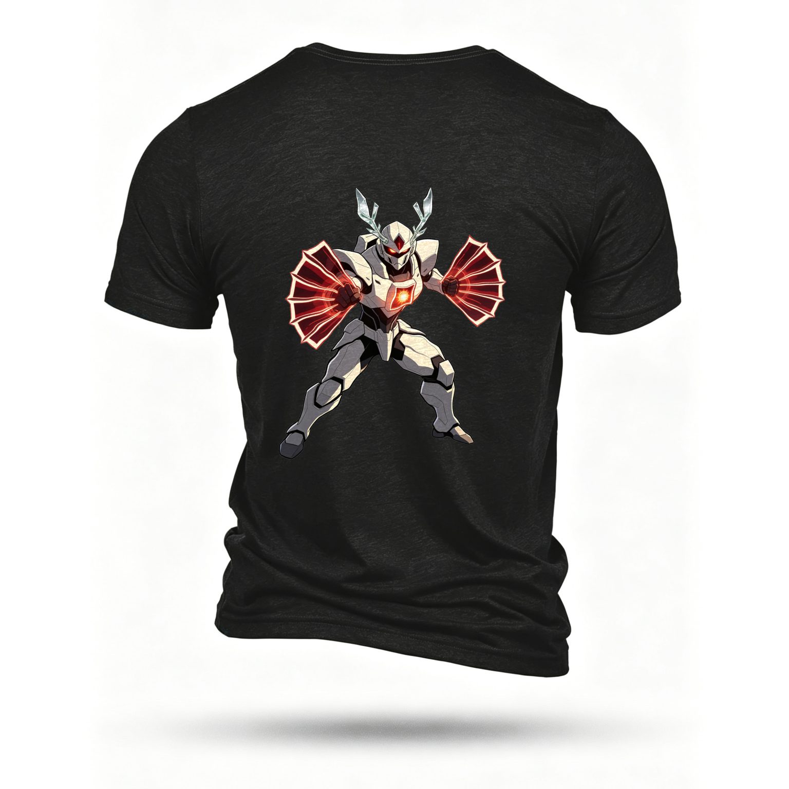 Black T-shirt, back print