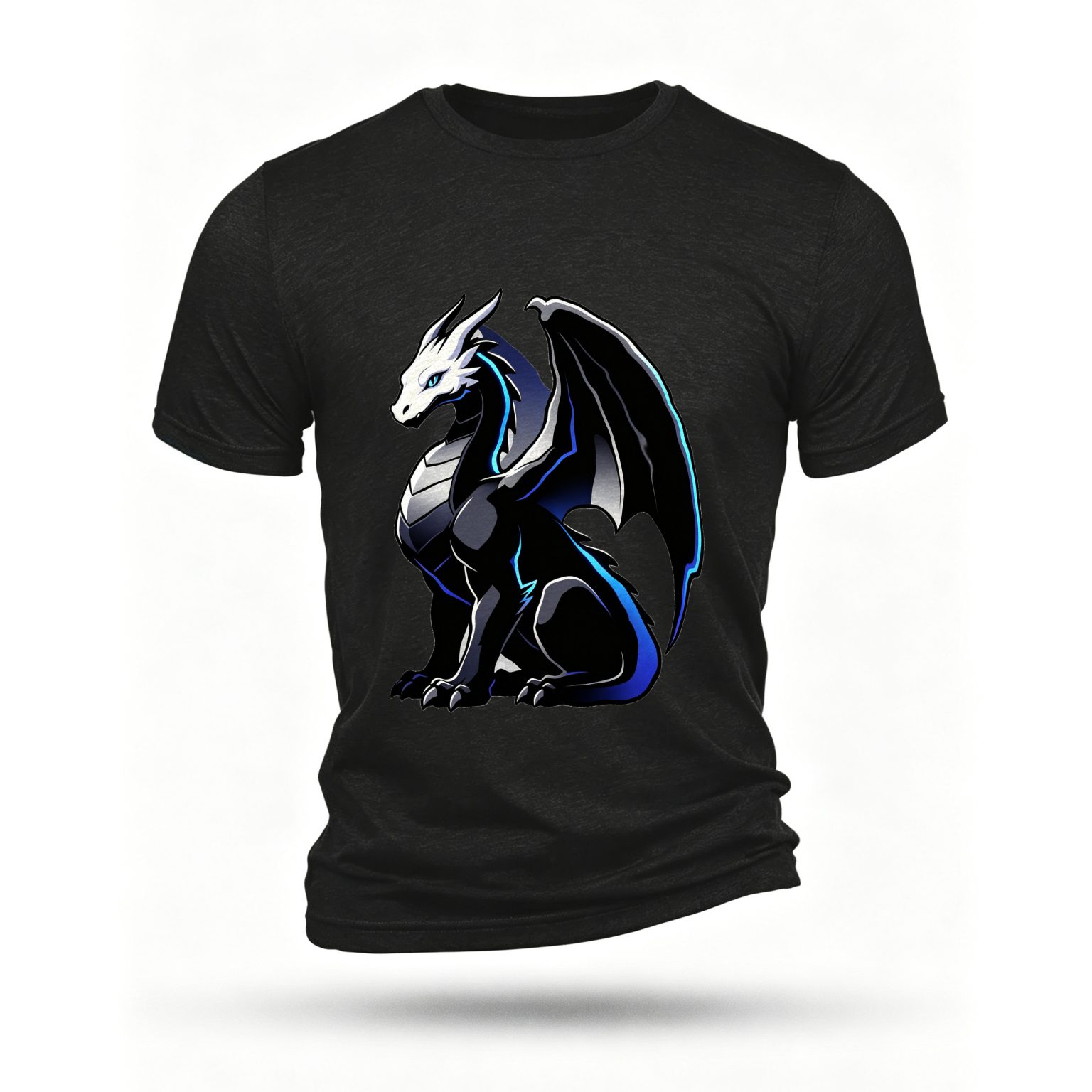 Black T-shirt, front print