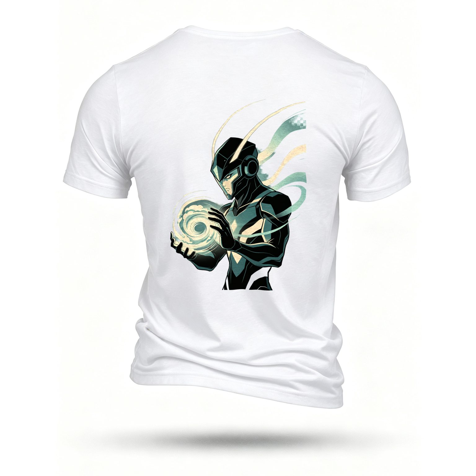 White T-shirt, back print