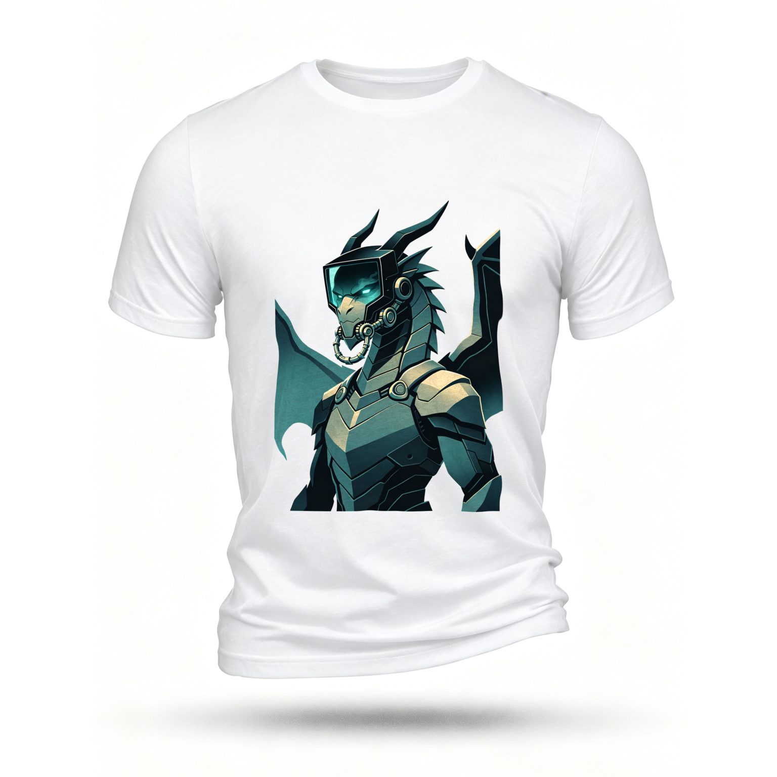 White T-shirt, front print