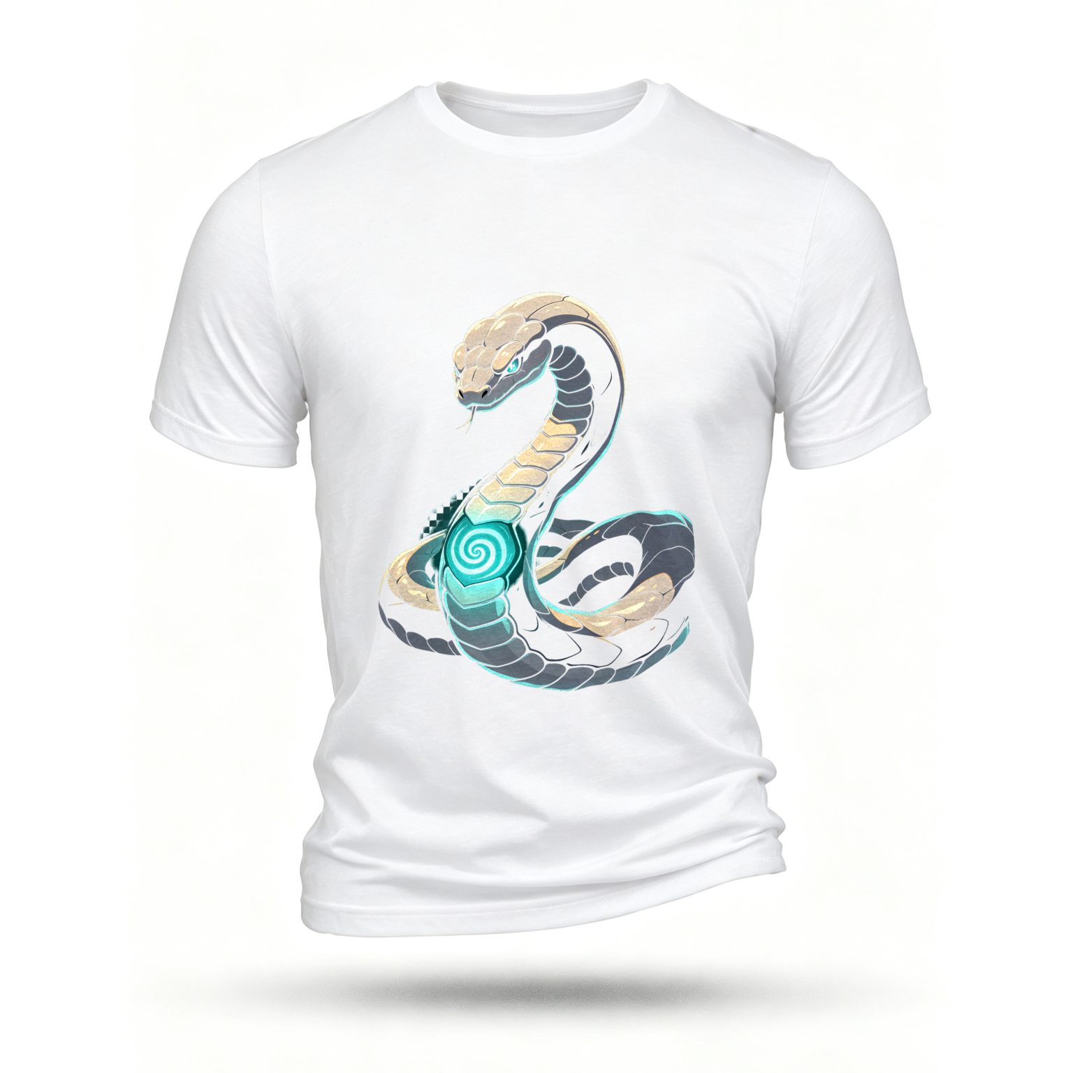 White T-shirt, front print
