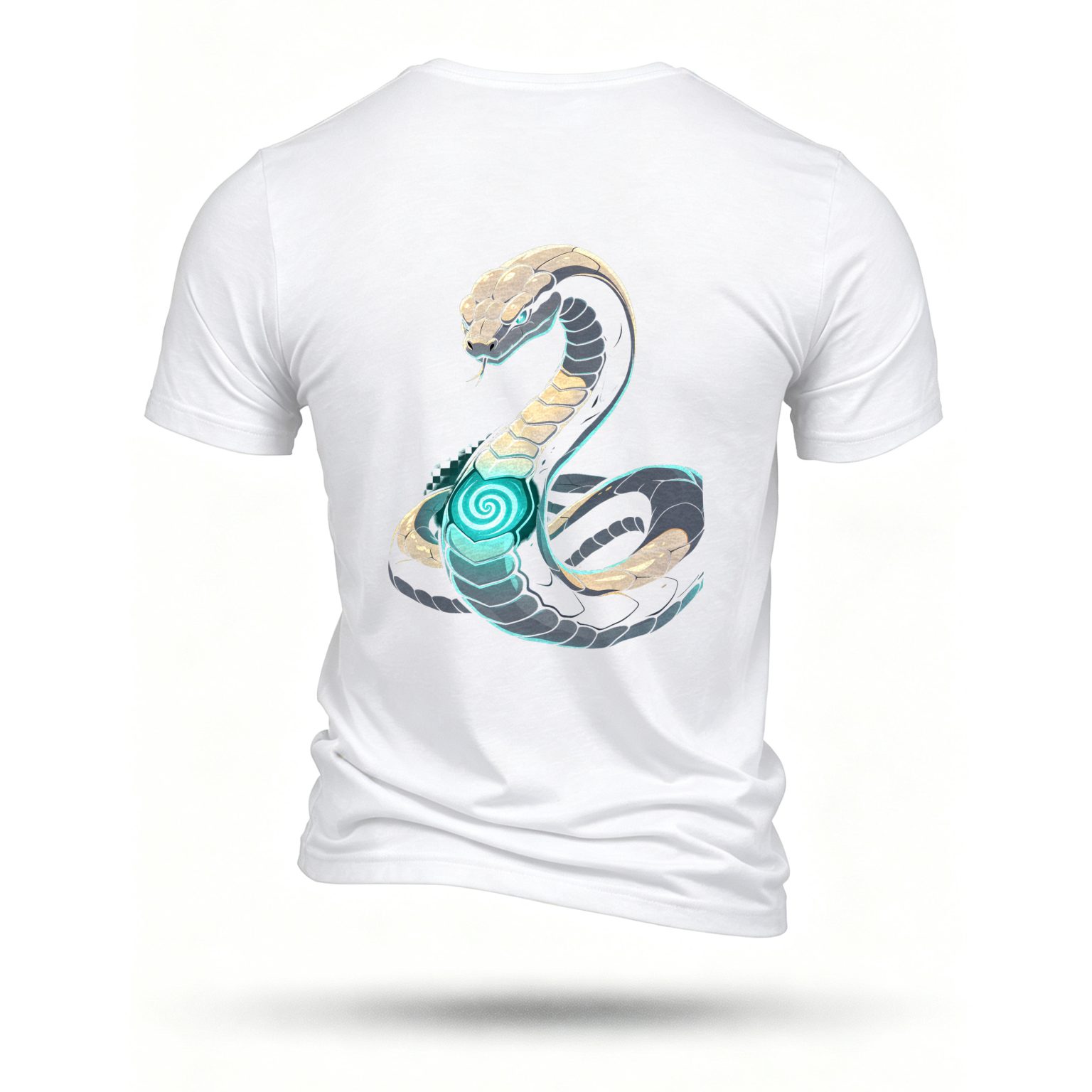 White T-shirt, back print