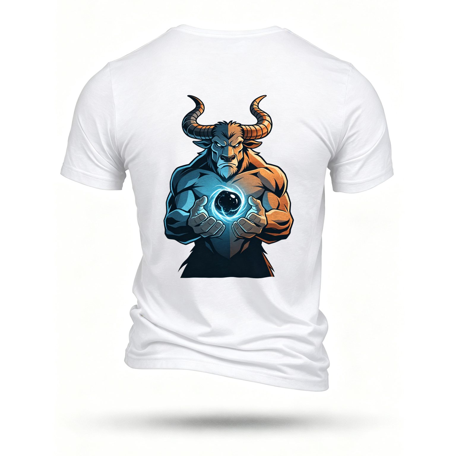 White T-shirt, back print