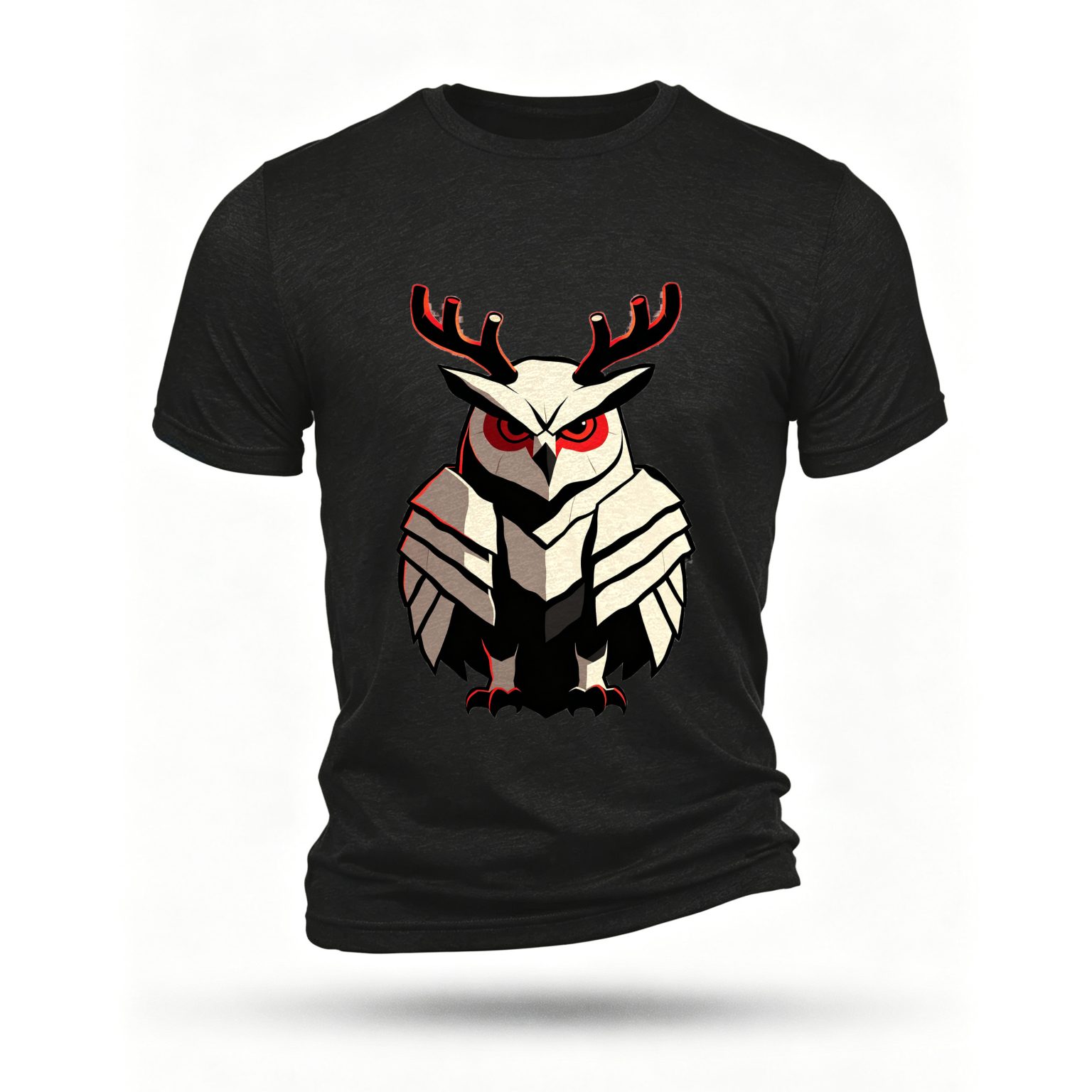 Black T-shirt, front print