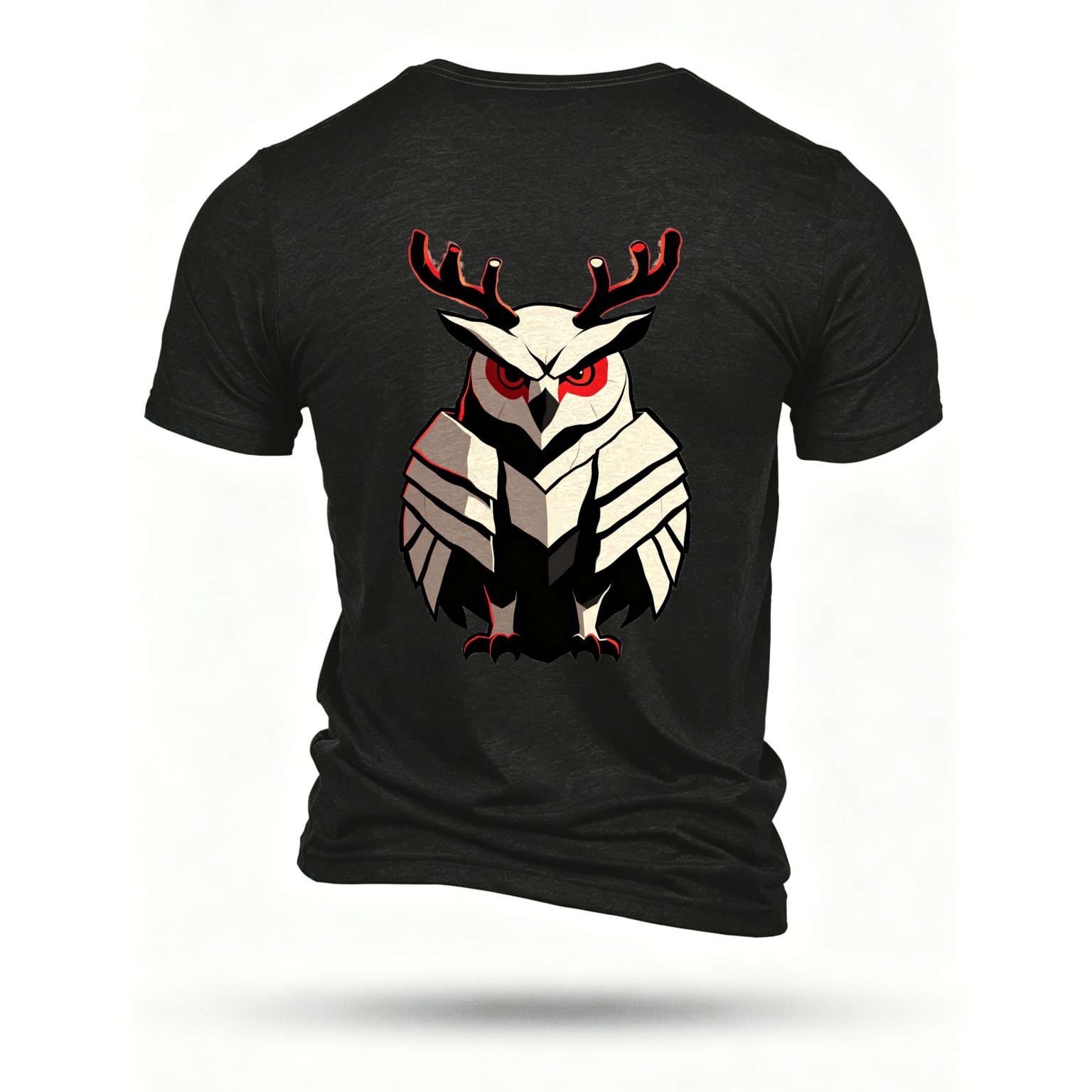 Black T-shirt, back print