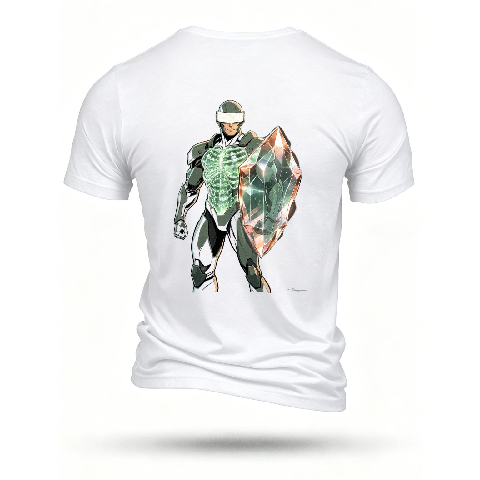 White T-shirt, back print