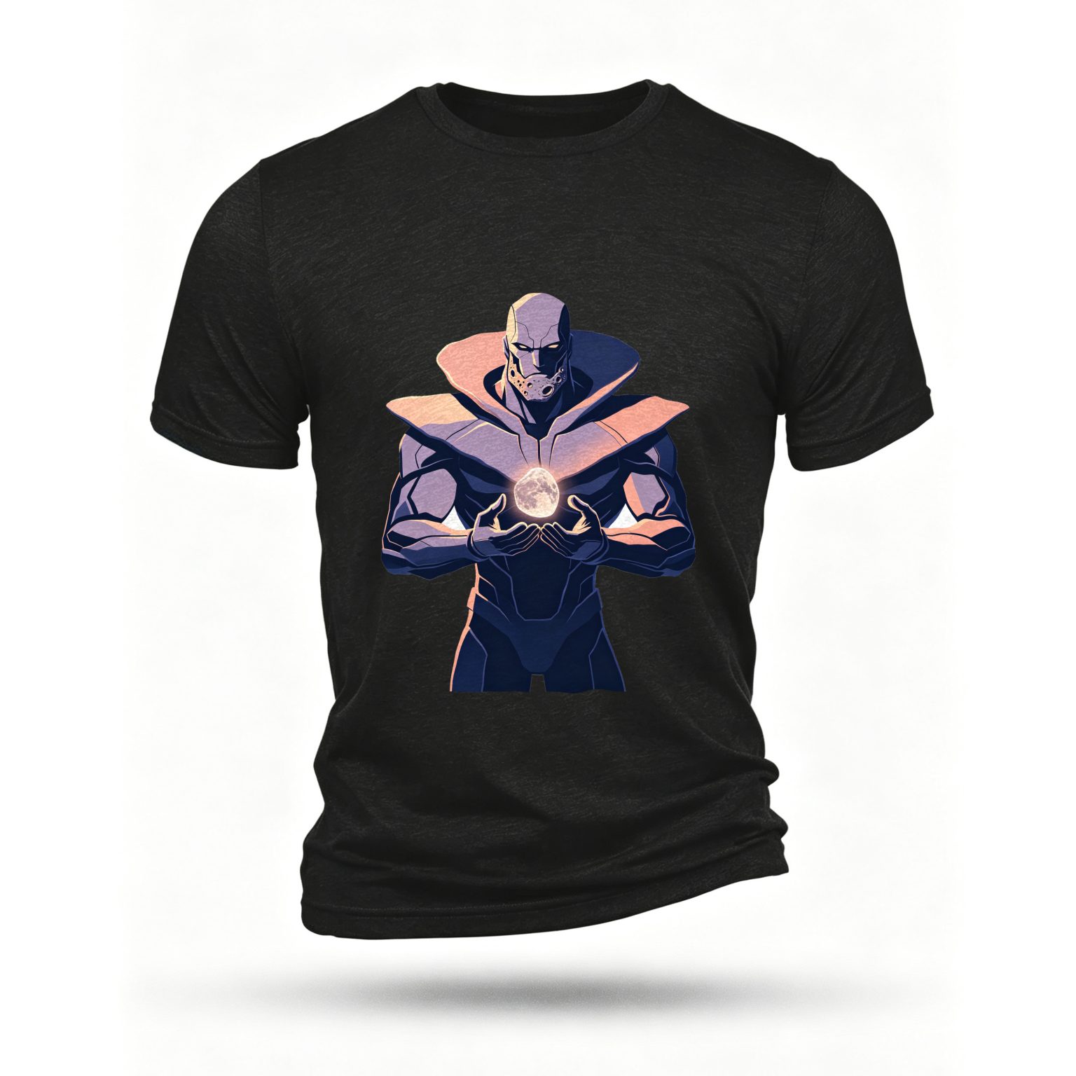 Black T-shirt, front print