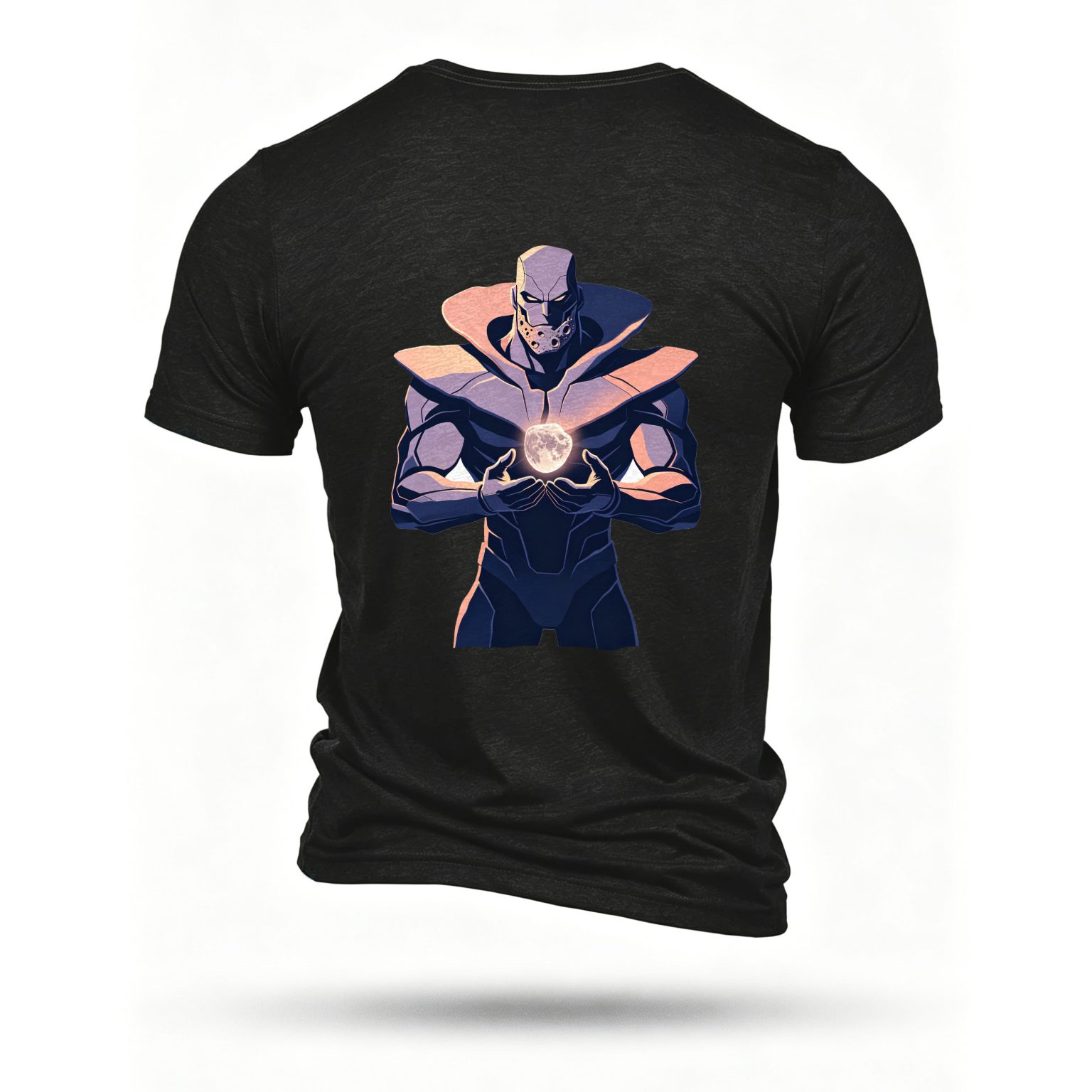 Black T-shirt, back print