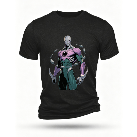 Black T-shirt, front print