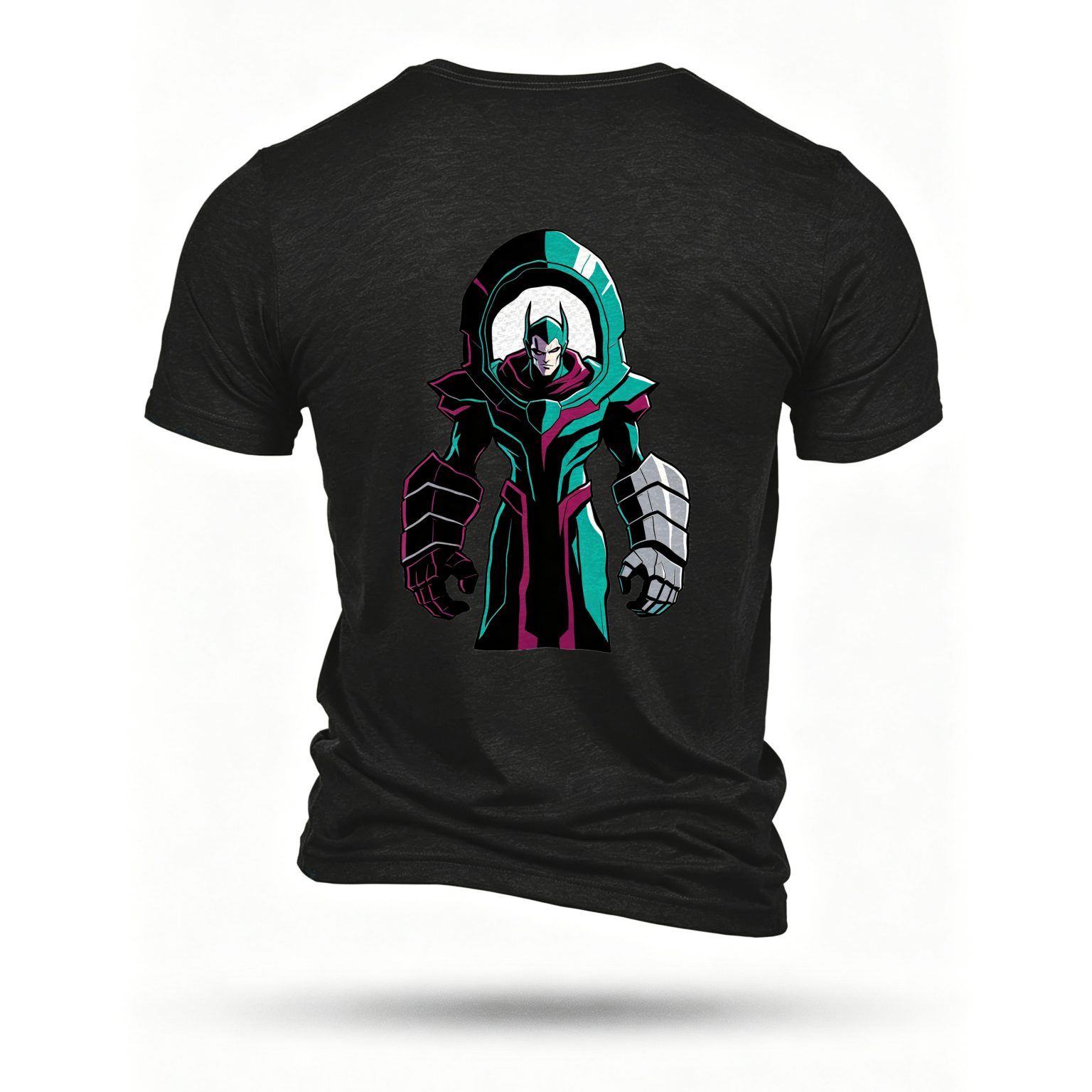 Black T-shirt, back print