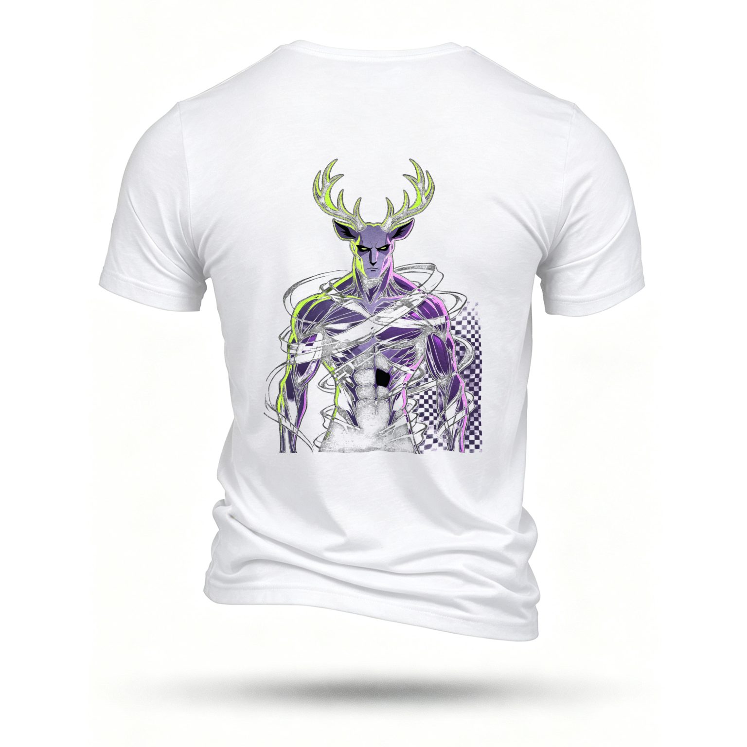 White T-shirt, back print