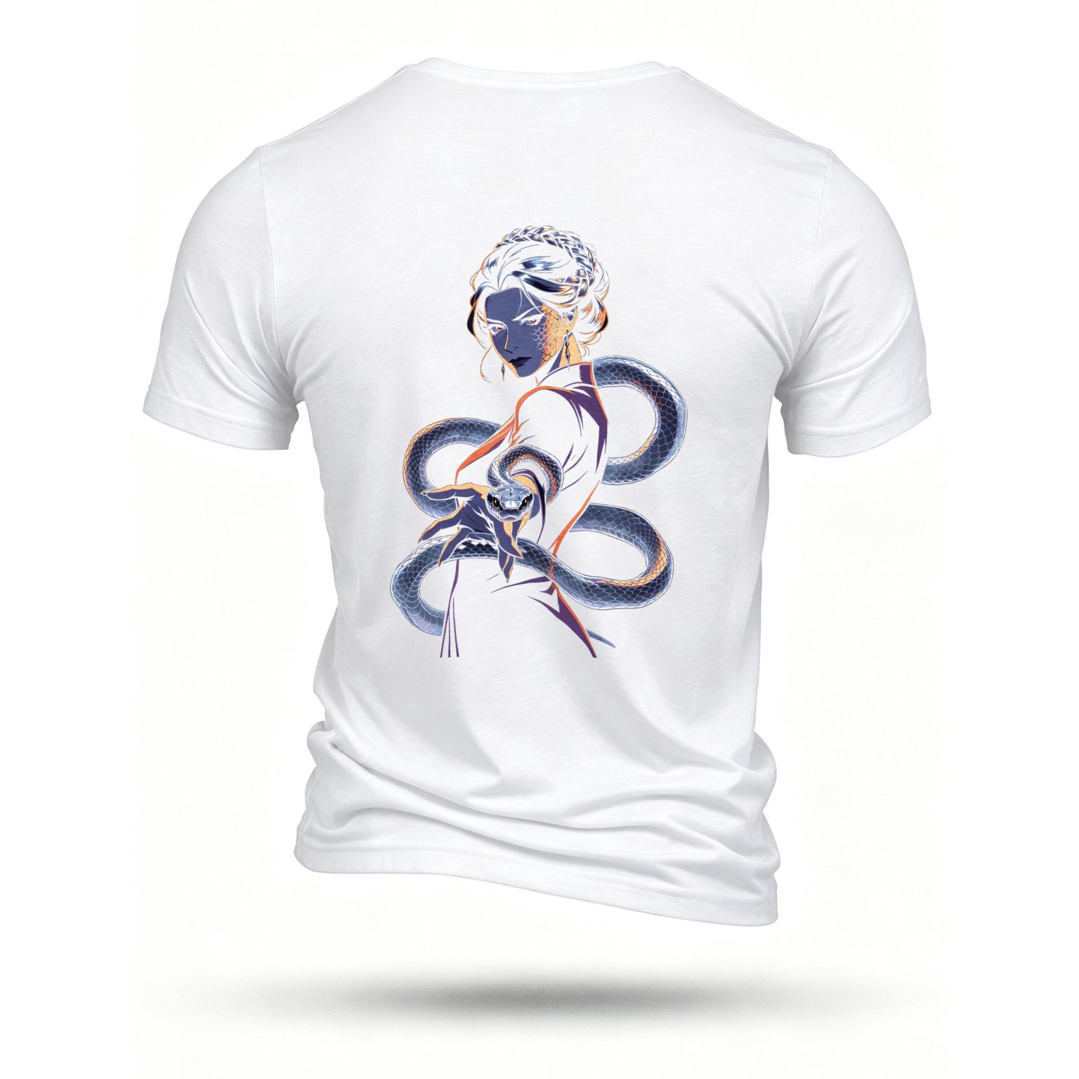 White T-shirt, back print