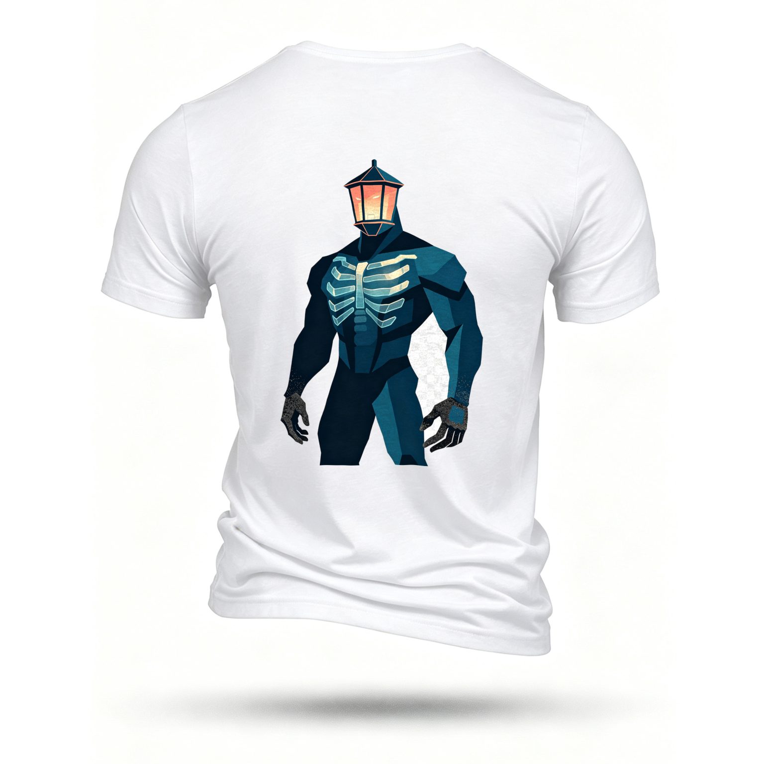 White T-shirt, back print