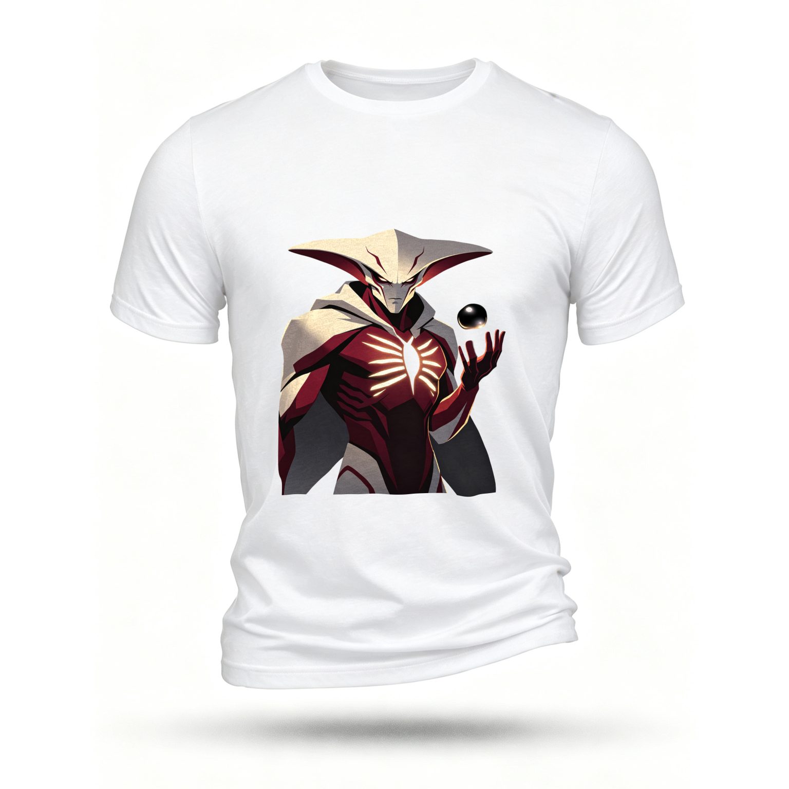 White T-shirt, front print