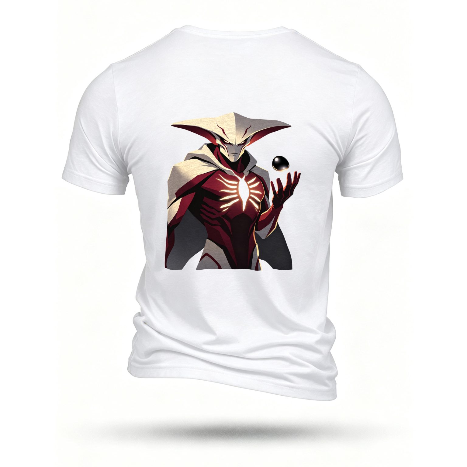 White T-shirt, back print