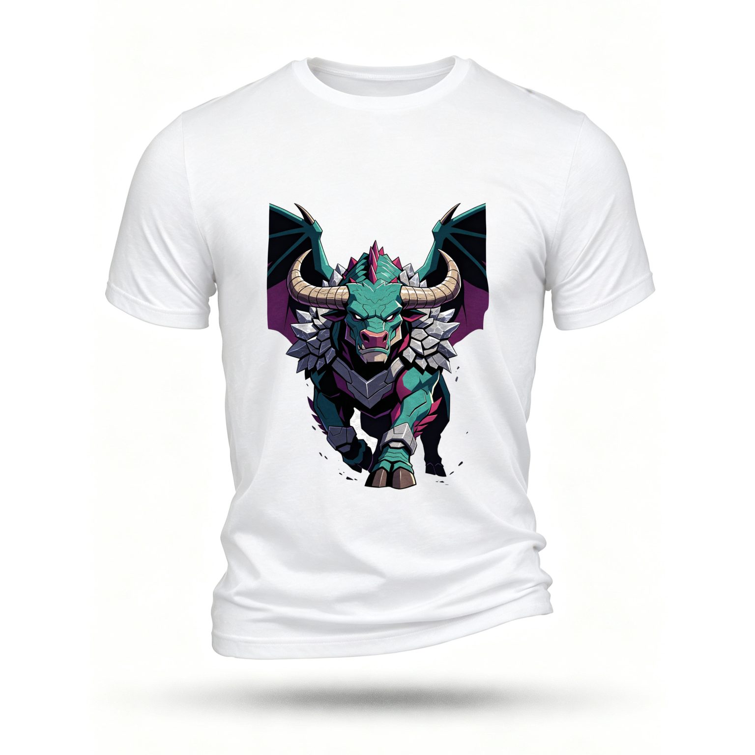 White T-shirt, front print