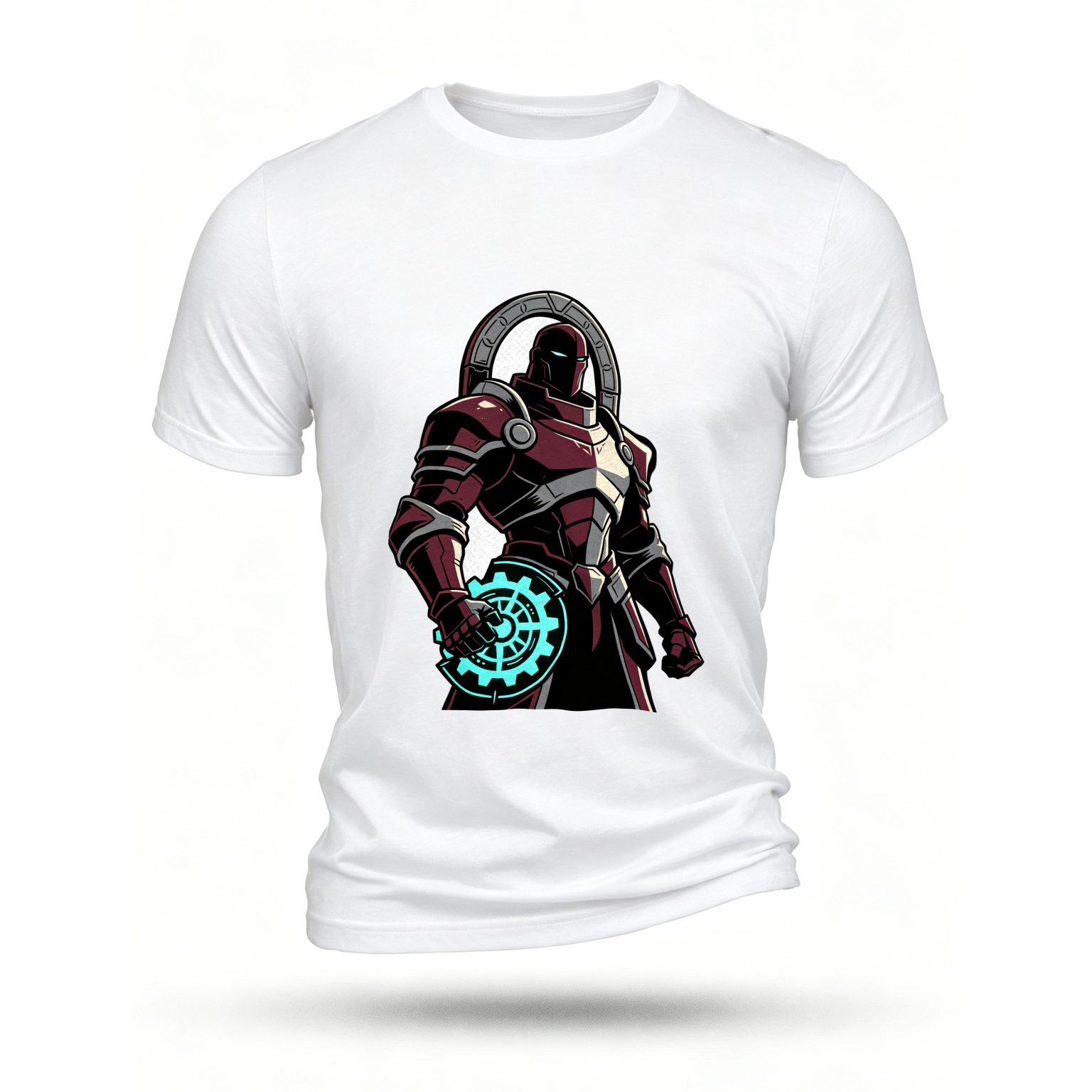 White T-shirt, front print