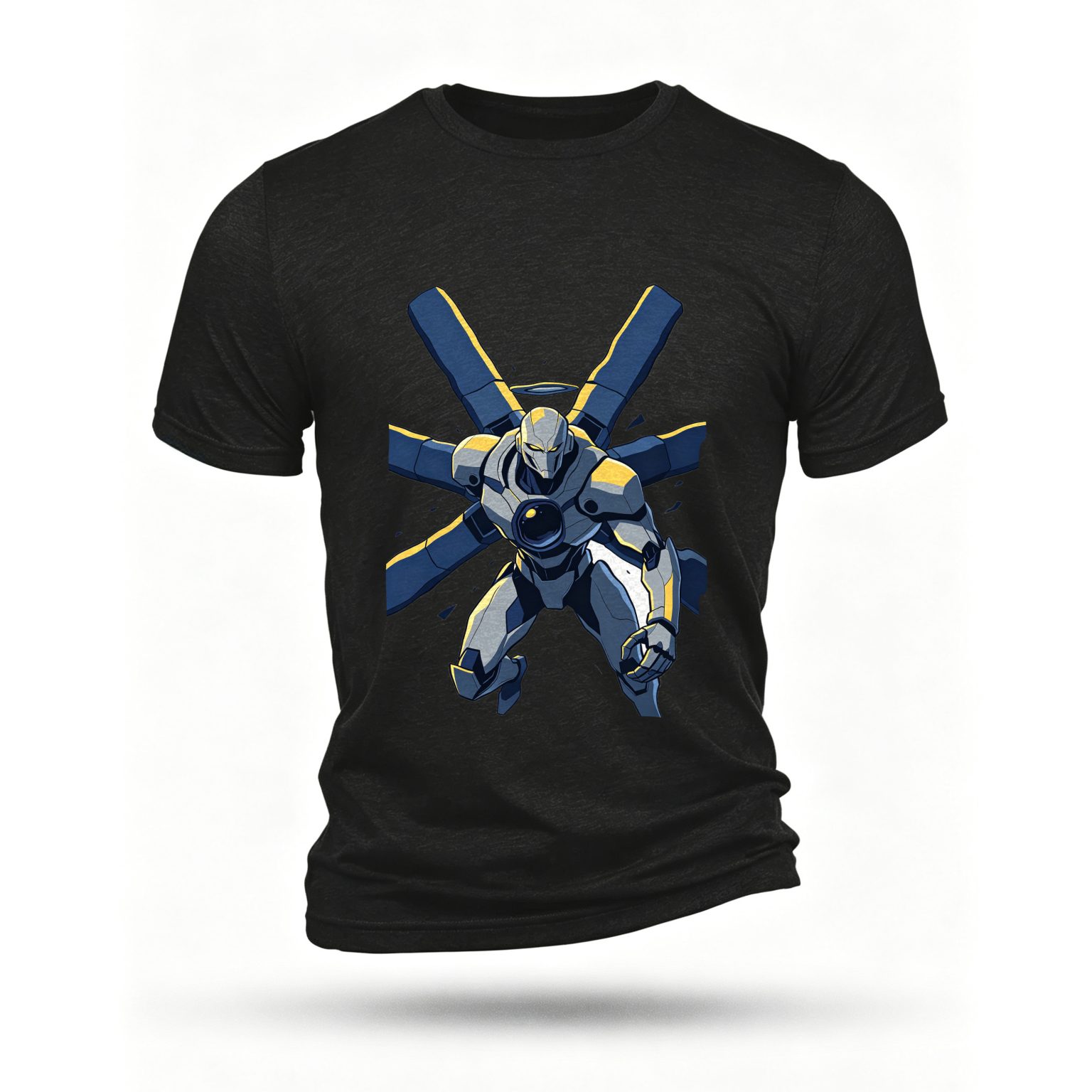 Black T-shirt, front print